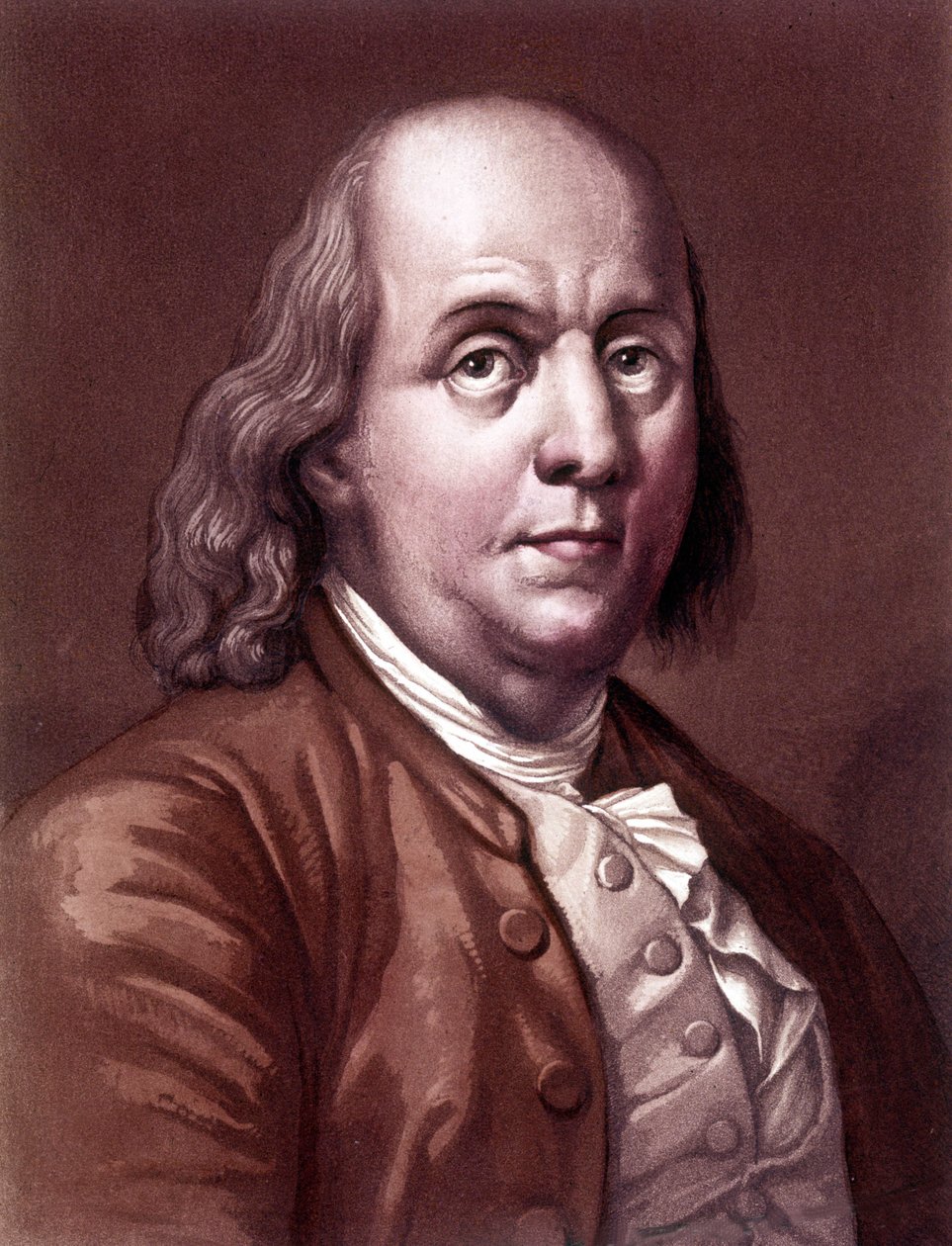 Retrato de Benjamin Franklin (1706-1790), filósofo, físico y embajador estadounidense de Unknown artist