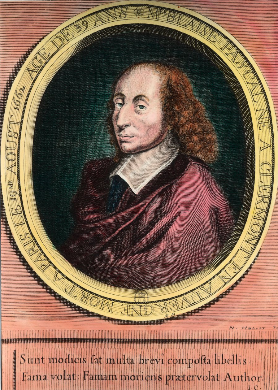 Retrato de Blaise Pascal de Unknown artist