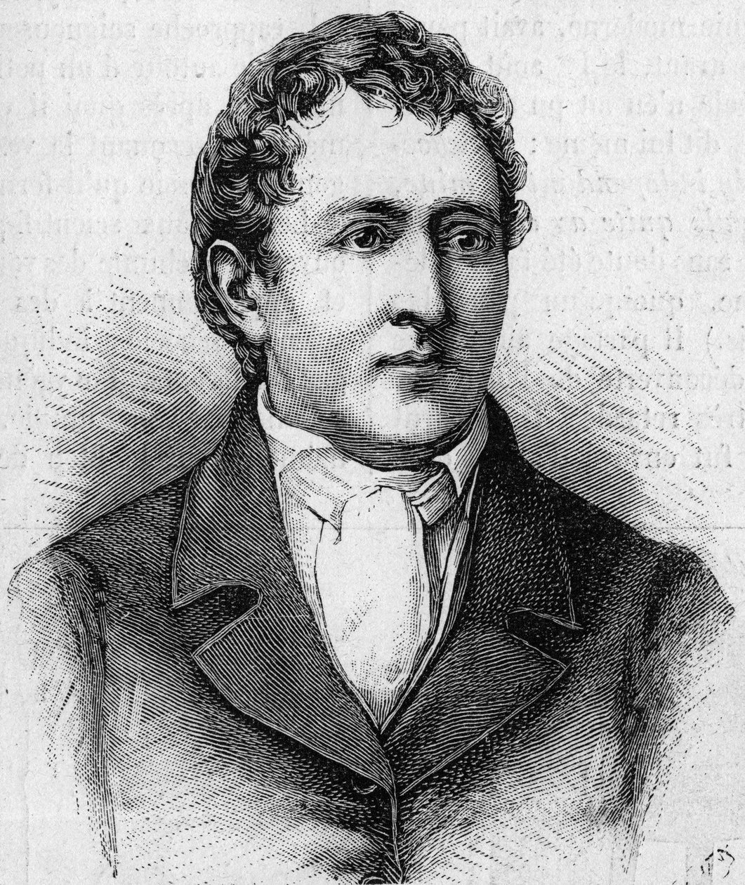 Retrato de Carl Wilhelm Scheele (1742-1786), químico sueco. (De un retrato de época). Grabado en “La Nature: revue des sciences et de leurs aplicaciones aux arts et a l