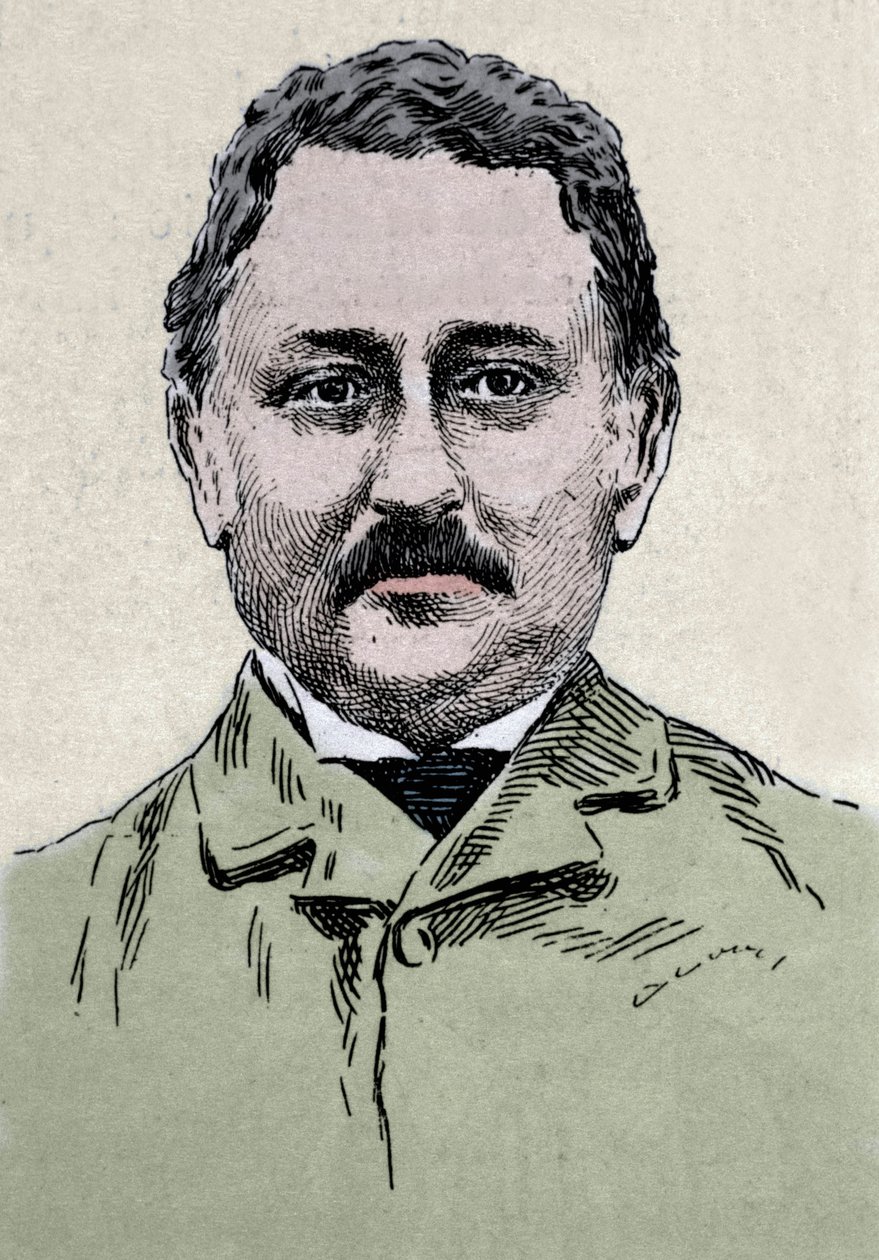 Retrato de Cecil John Rhodes (1853-1902) empresario y administrador colonial británico. de Unknown artist