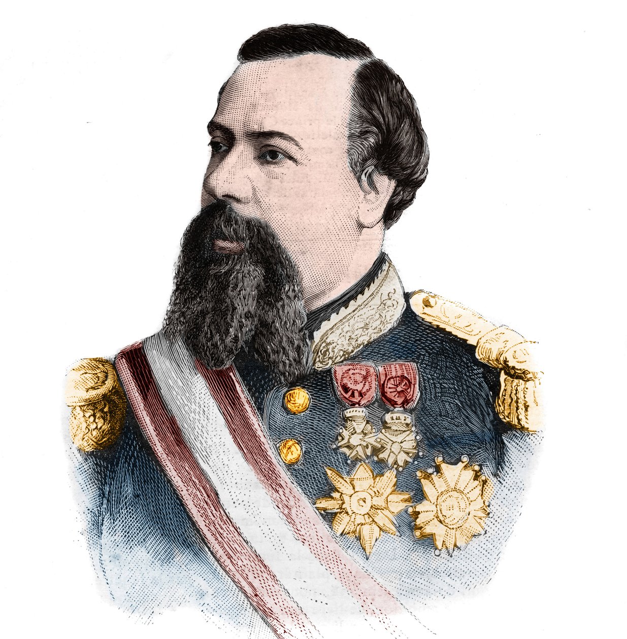 Retrato de Carlos III Grimaldi (1818-1889), Príncipe de Mónaco (1856-1889). En "El Mundo Ilustre" del 21 de septiembre de 1889. de Unknown artist