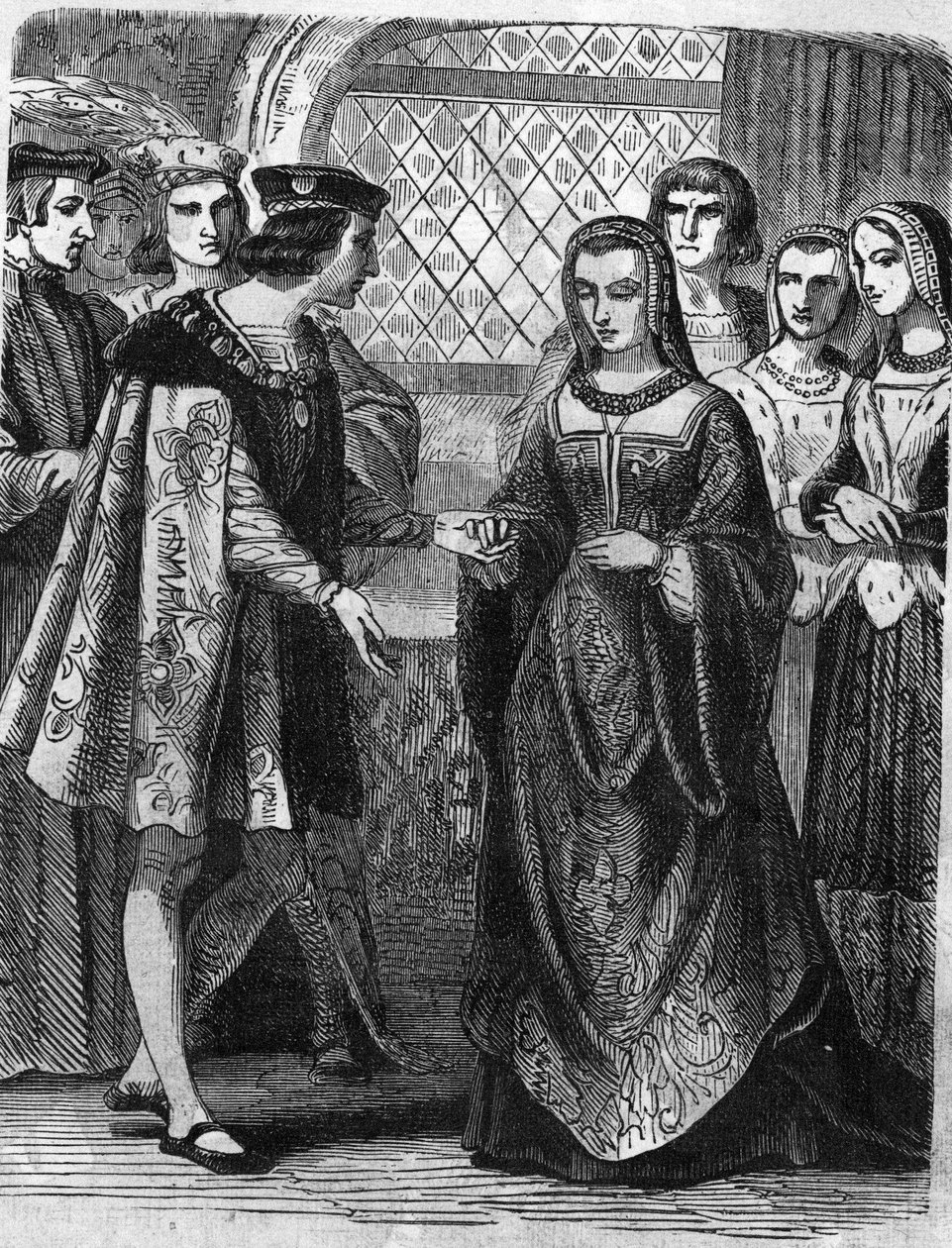 Retrato de Carlos VIII (1470-1498) y Ana de Bretaña (1477-1514) de Unknown artist
