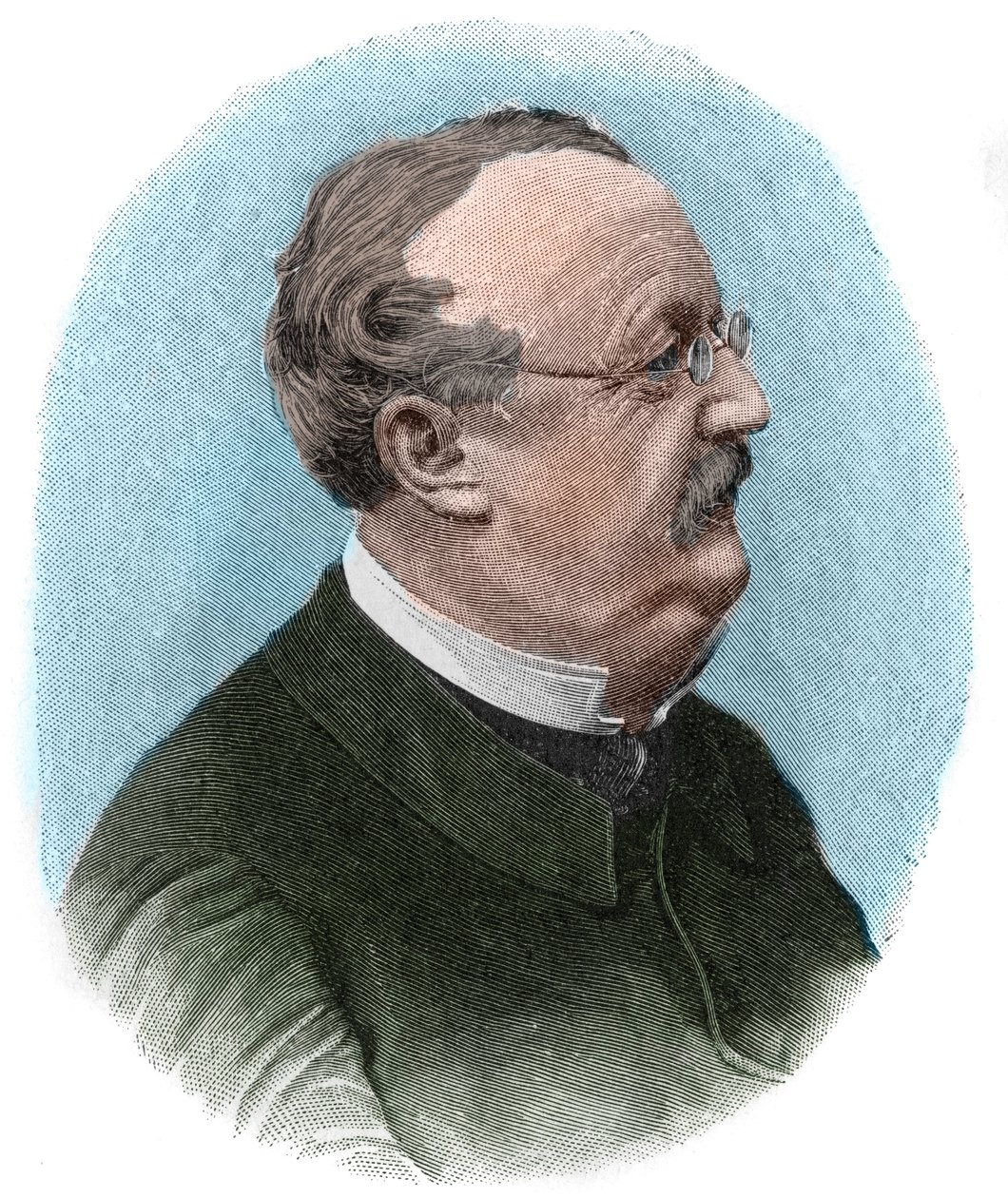 Retrato de Conrad (Konrad) Ferdinand Meyer (1825-1898) poeta y escritor suizo en alemán de Unknown artist