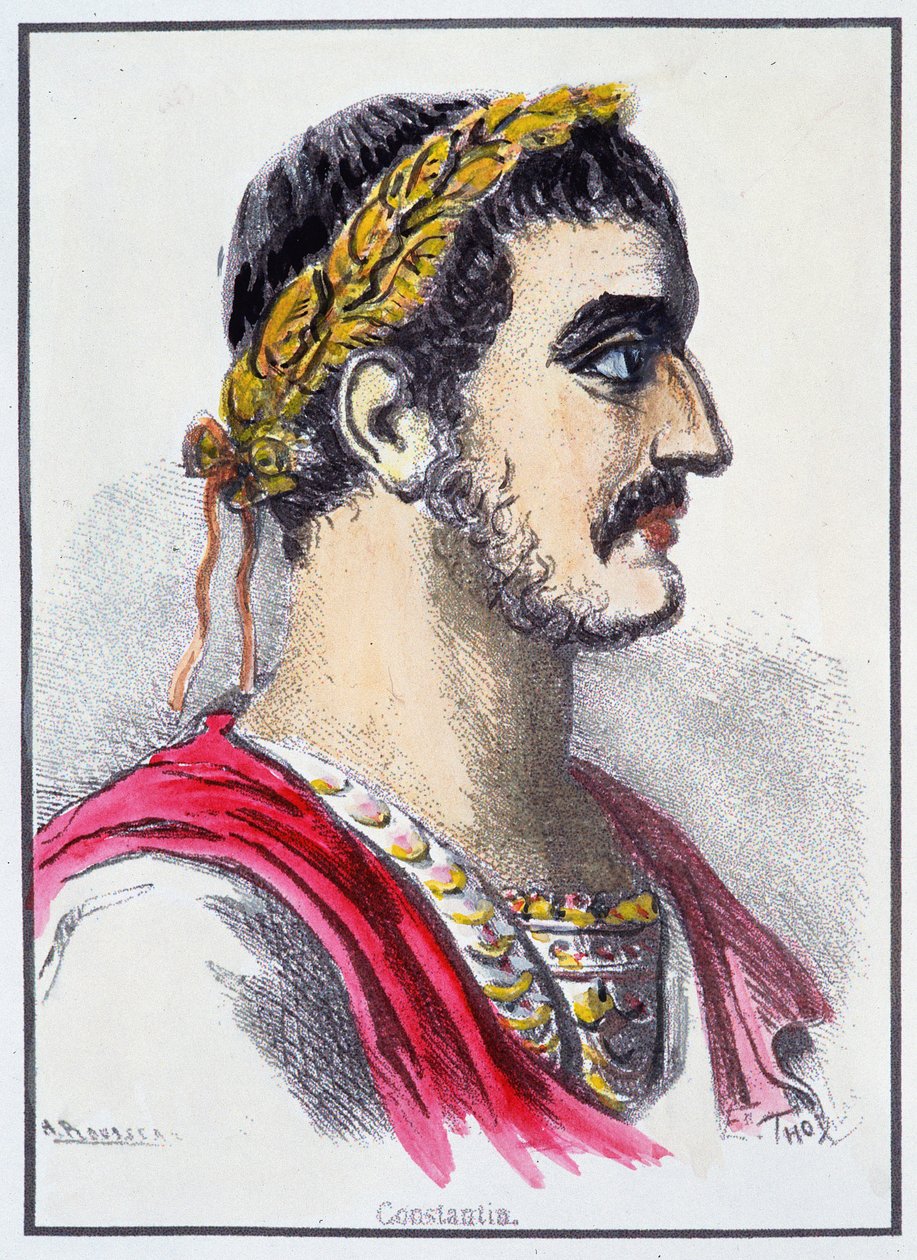 Retrato de Constantino, Emperador Romano de Unknown artist
