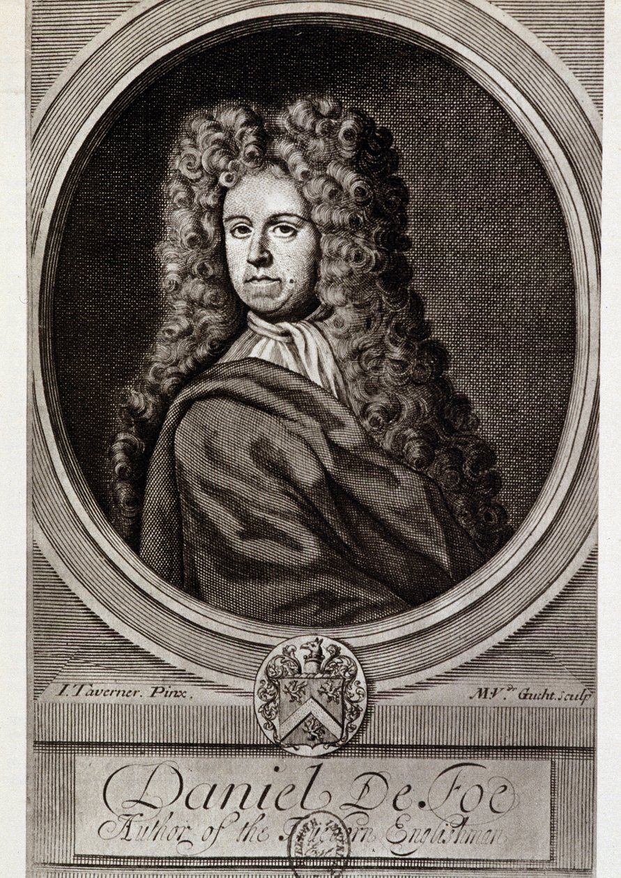 Retrato de Daniel Defoe (1660 - 1731) de Unknown artist