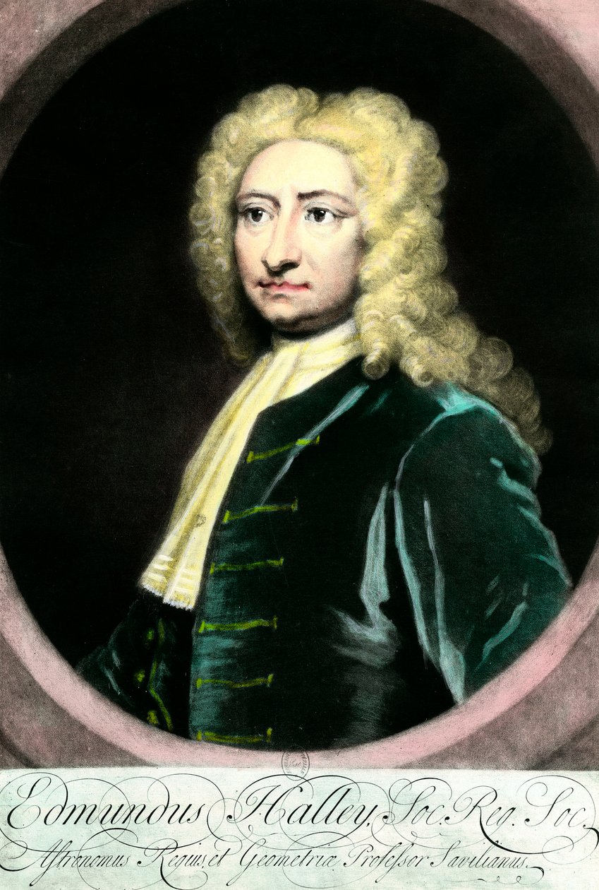 Retrato de Edmond Halley de Unknown artist