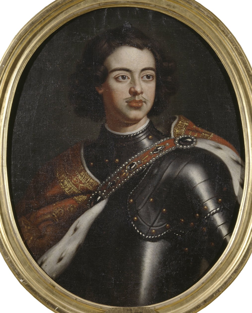 Retrato del Emperador Pedro I el Grande (1672-1725) de Unknown artist