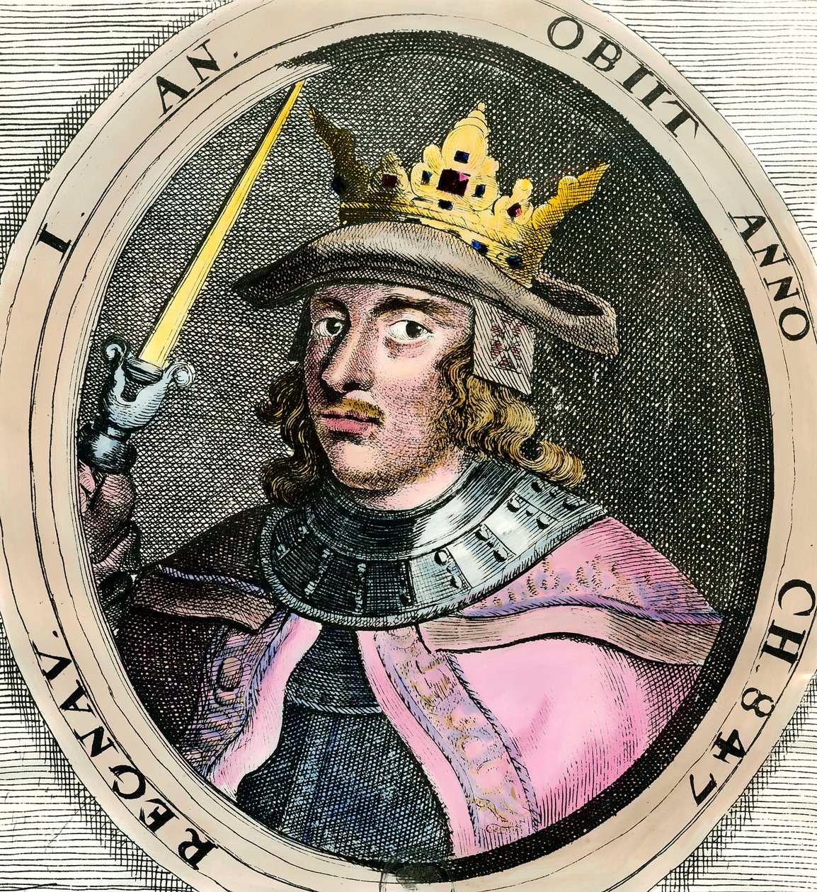 Retrato de Erik I Eigod, Rey de Dinamarca de Unknown artist