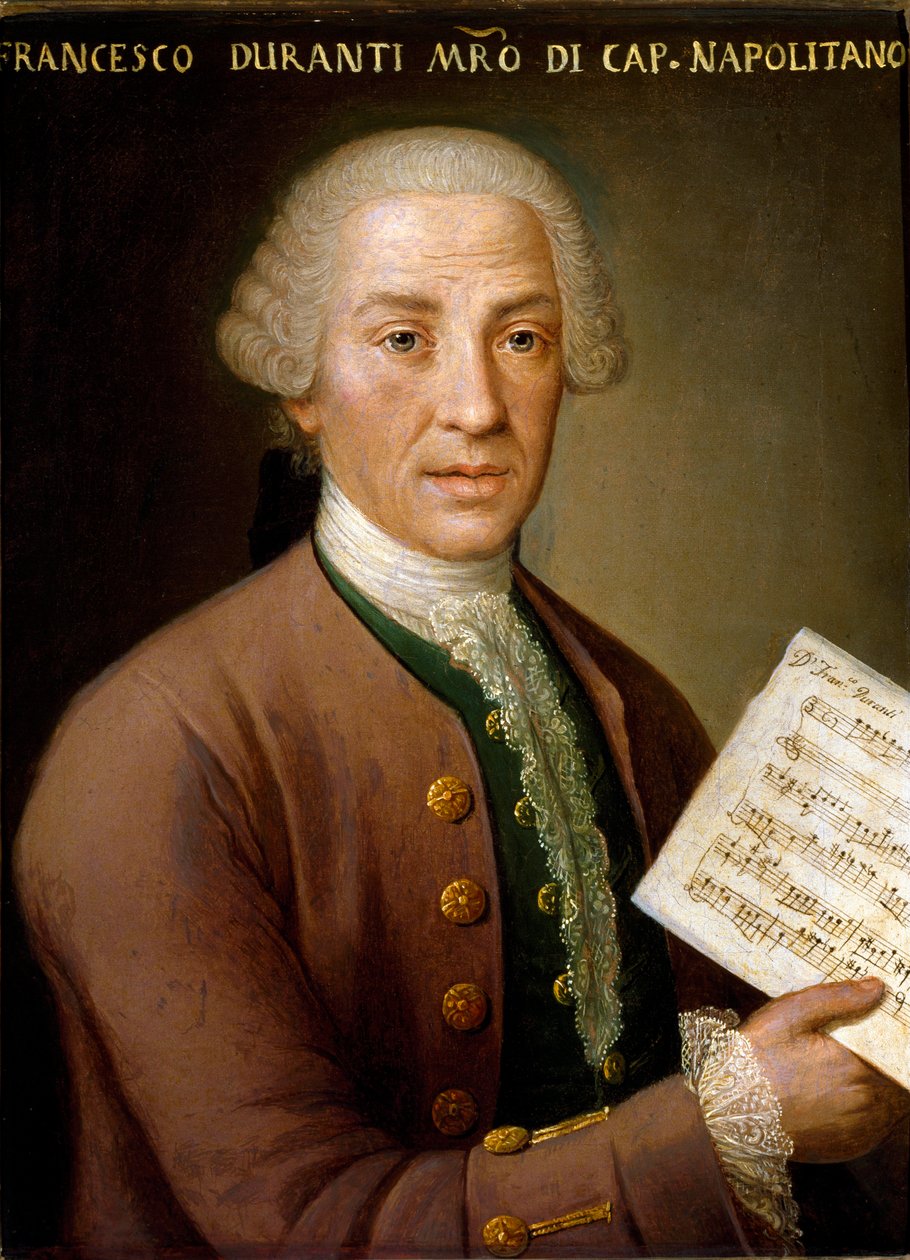 Retrato de Francesco Durante (1684-1755), organista y maestro de la capilla napolitana. Pintura anónima. Siglo XVIII Bolonia, Museo Bibliográfico Musicale de Unknown artist