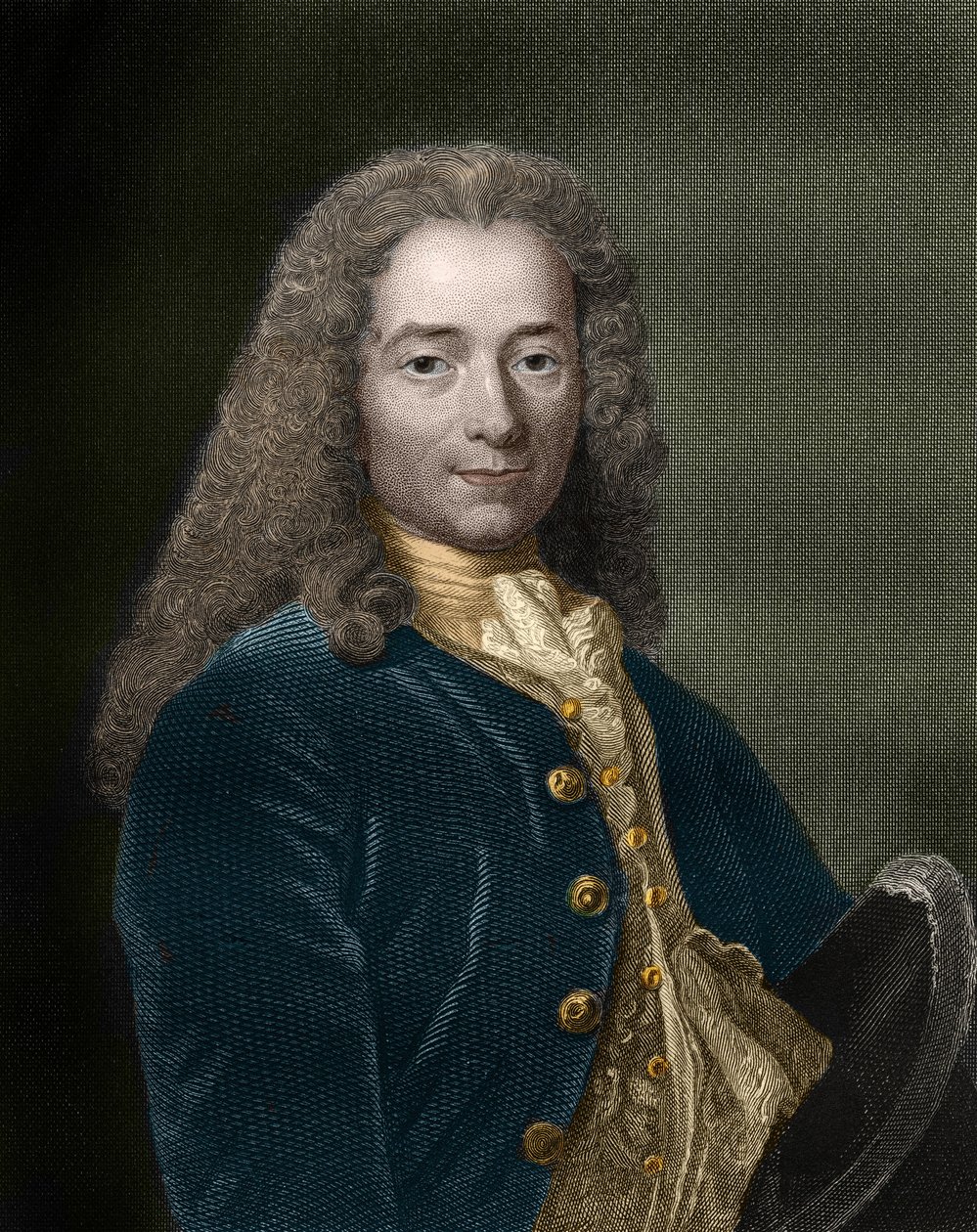 Retrato de François-Marie Arouet, dit Voltaire (1694 - 1778), escritor y filósofo francés. de Unknown artist
