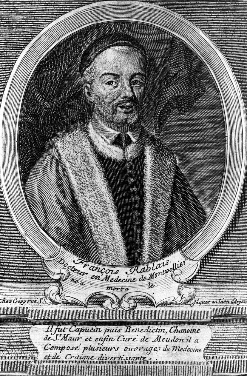 Retrato de François Rabelais (1495 - 1553), escritor francés. de Unknown artist