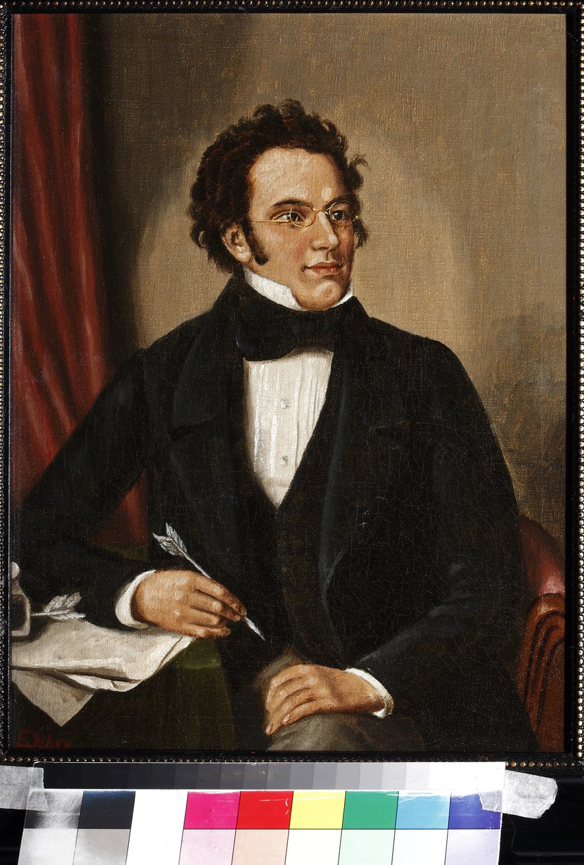 Retrato de Franz Schubert (óleo sobre lienzo) de Unknown artist