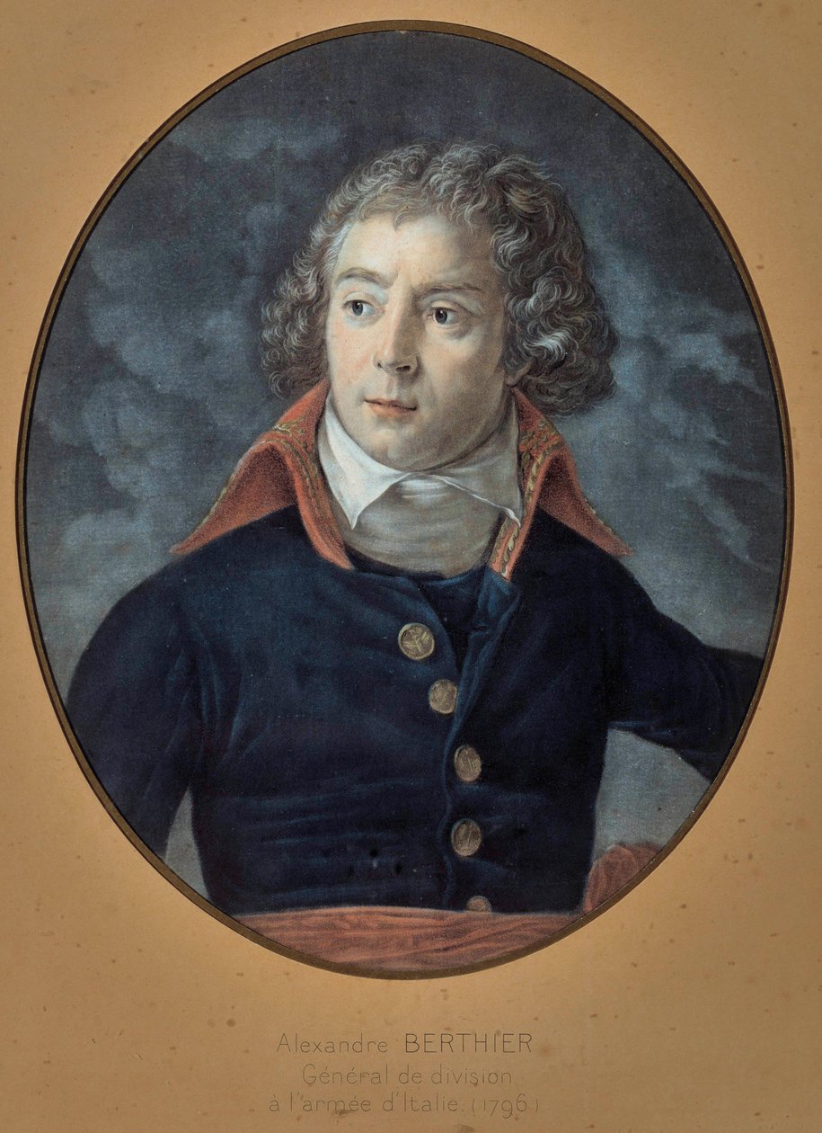 Retrato del General Louis Alexandre Berthier (1753-1815). Pintura anónima de Unknown artist