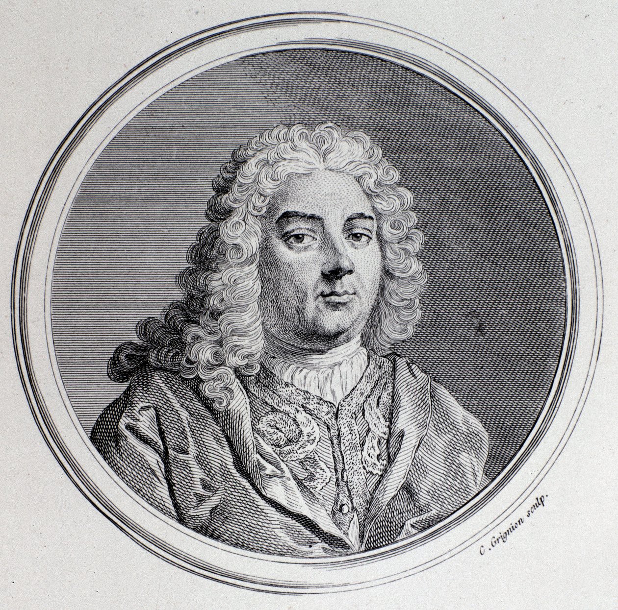 Retrato de Georg Friedrich Handel (grabado) de Unknown artist