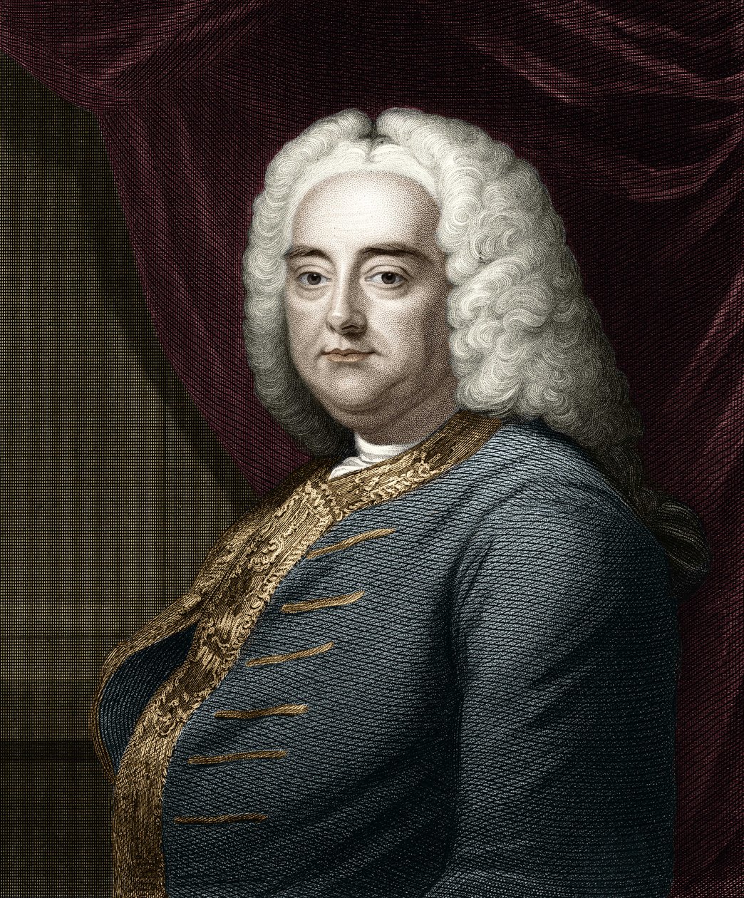Retrato de George Frederick Handel (Georg Friedrich Handel). de Unknown artist