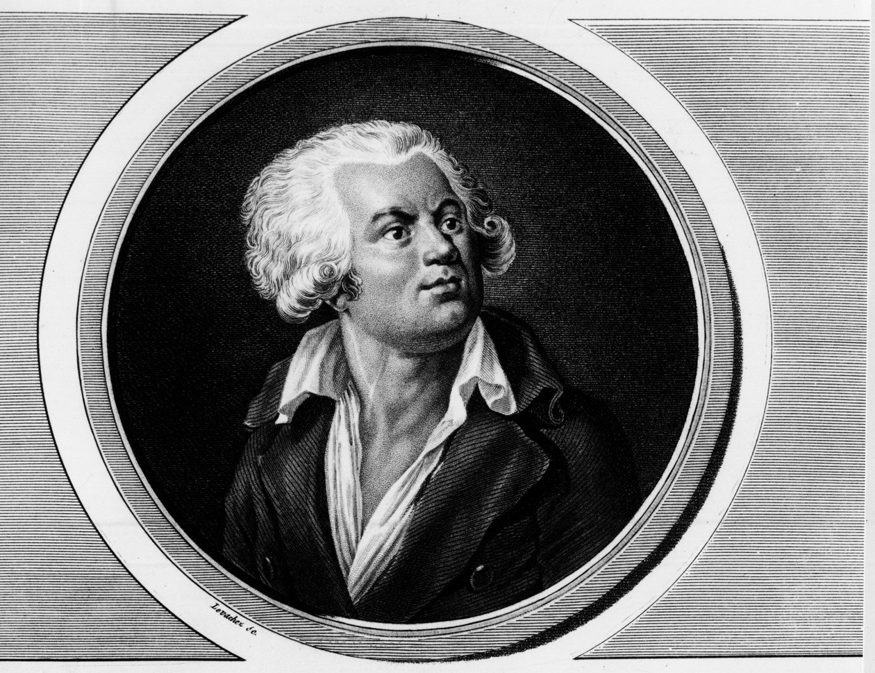 Retrato de Georges Jacques Danton, abogado convencional (1759-1794). Grabado en "Colección completa de pinturas históricas de la Revolución Francesa, en tres volúmenes." 1804. de Unknown artist