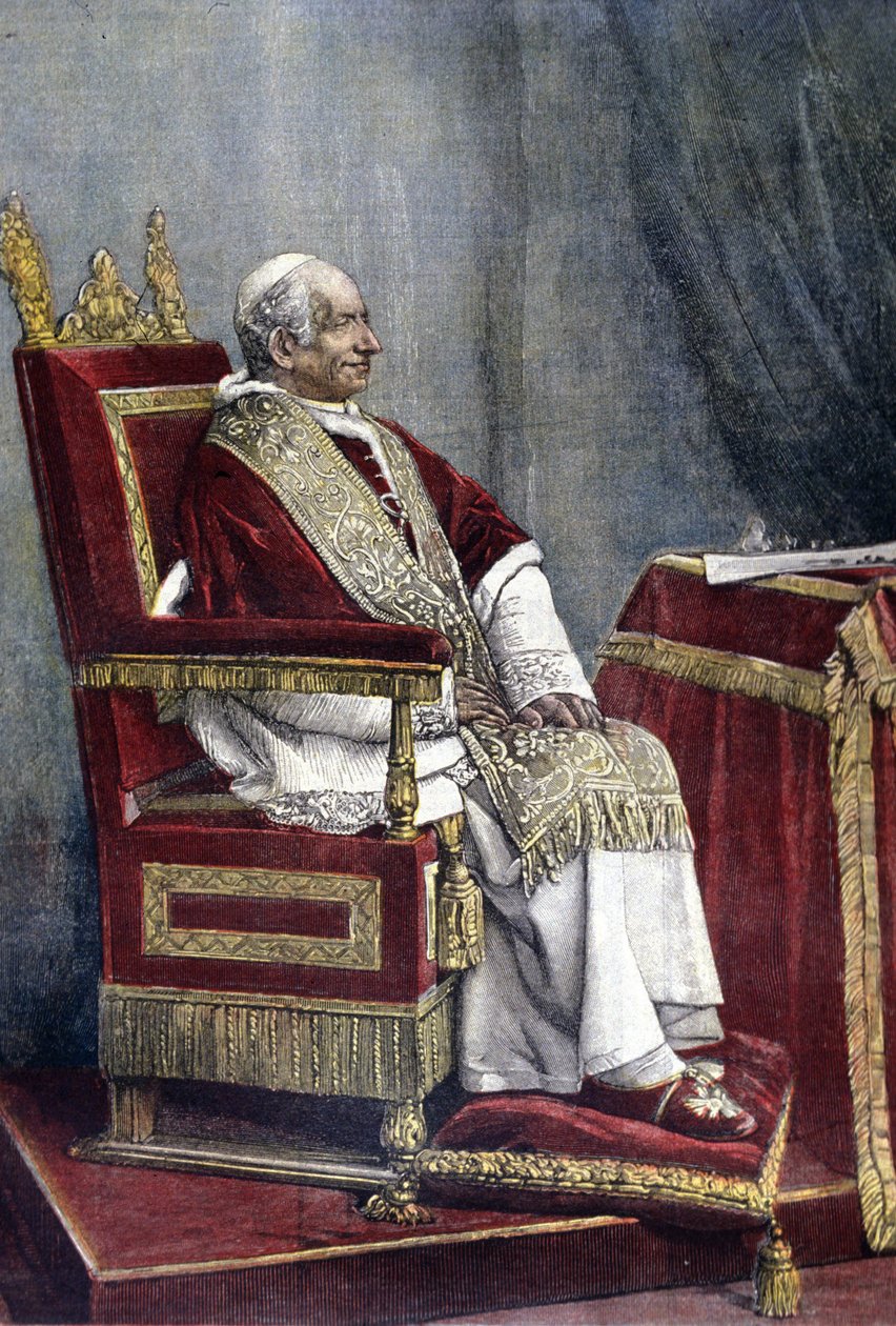 Retrato de Gioacchino PECCI, León XIII (1810 - 1903), 254º Papa (1878 - 1903) de Unknown artist
