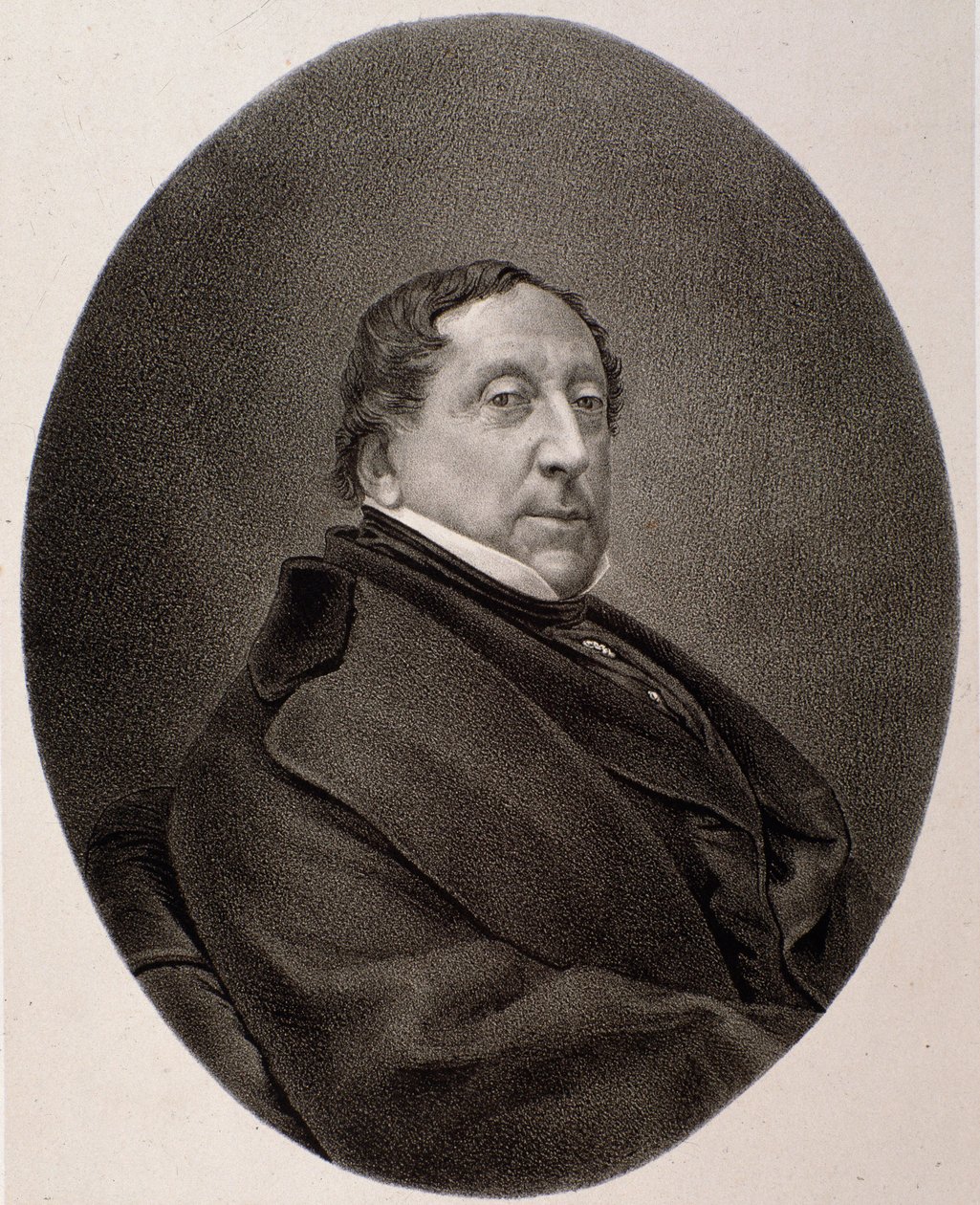 Retrato de Gioacchino Rossini (grabado) de Unknown artist