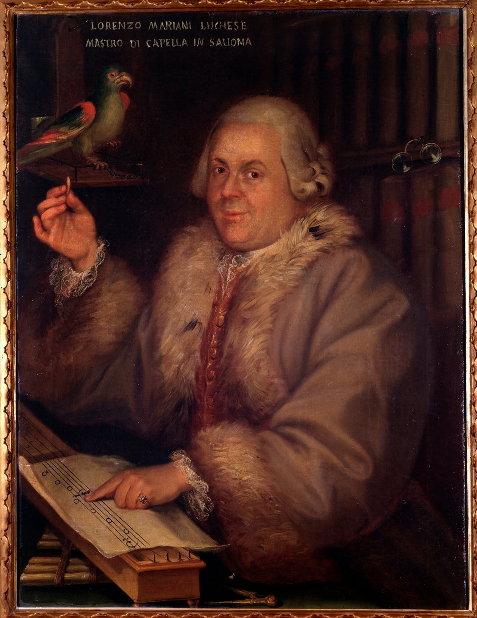 Retrato de Giovanni Lorenzo Mariani, compositor italiano de Unknown artist