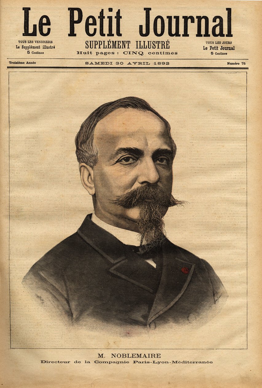Retrato de Gustave Noblemaire (1832-1924) de Unknown artist