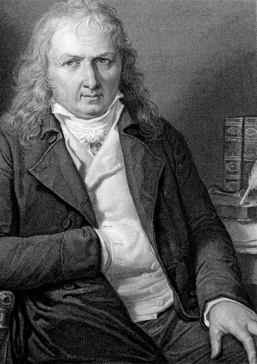Retrato de Henri Bernardin de Saint Pierre (Saint-Pierre o St-Pierre), escritor francés (1737-1814). - grabado de Unknown artist