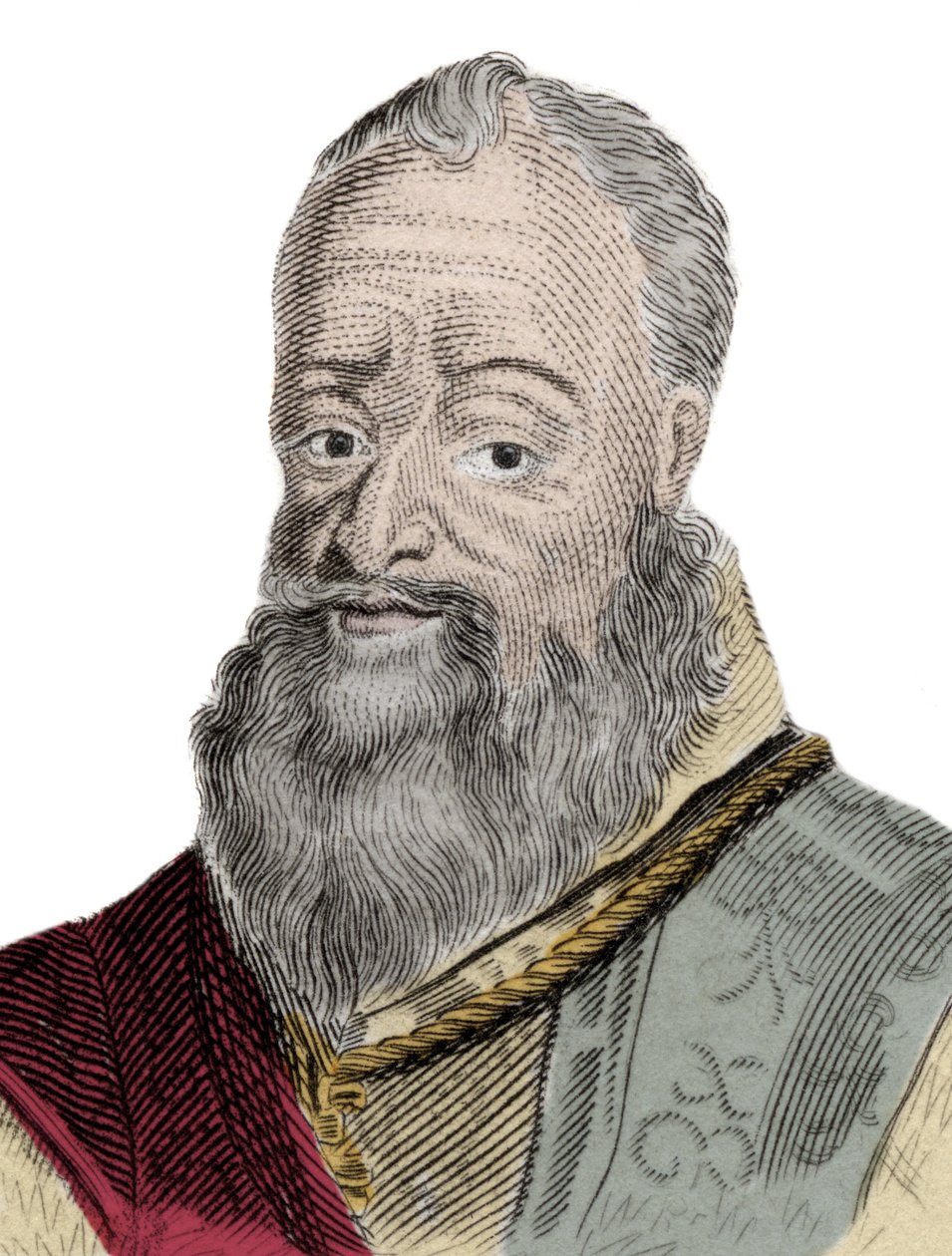 Retrato de Henri Percy (Henry Percy) (1564-1632), 9º Conde de Northumberland, apodado el Conde Mago, encarcelado por su participación en la Conspiración de la Pólvora (1605). Grabado del siglo XIX. de Unknown artist