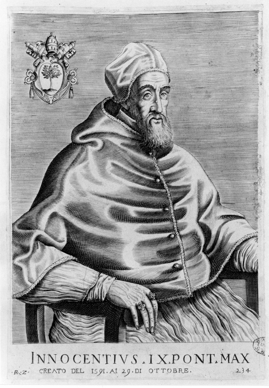 Retrato de Inocencio IX (1519 - 1591) de Unknown artist