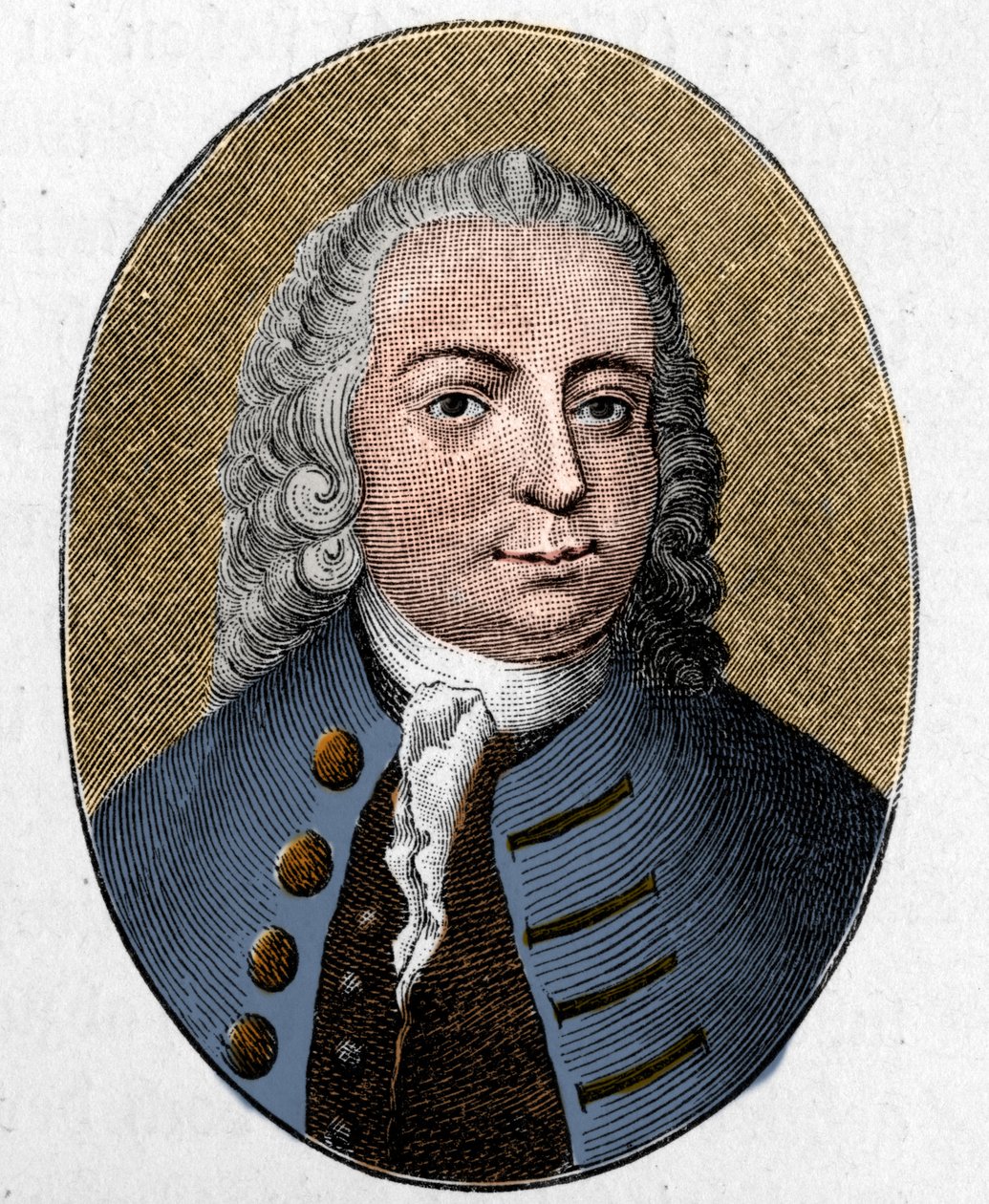 Retrato de Johann Christian Günther. Poeta alemán (1695 - 1723). Grabado. de Unknown artist