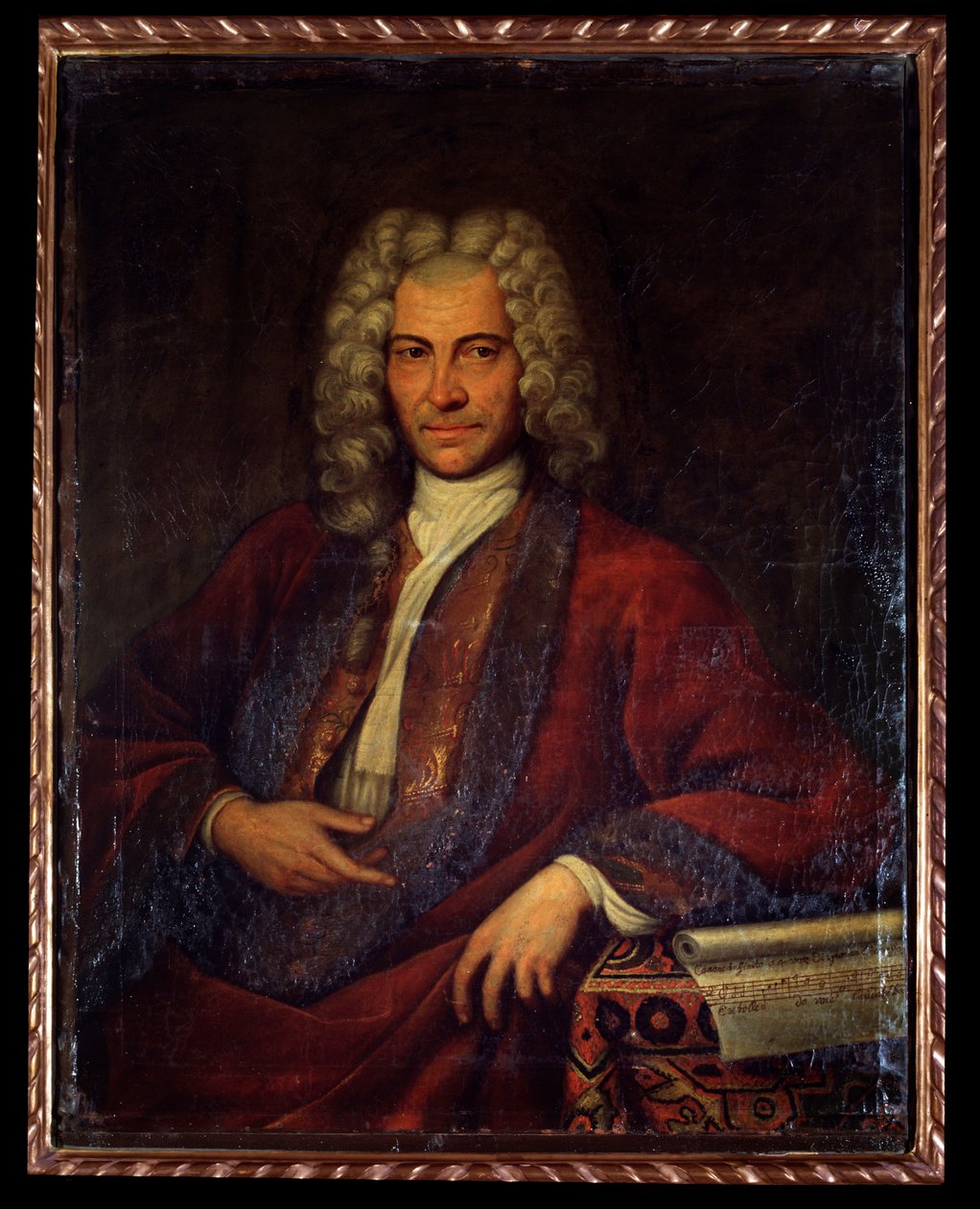 Retrato de Johann Joseph Fux, compositor, teórico musical y pedagogo austríaco de Unknown artist
