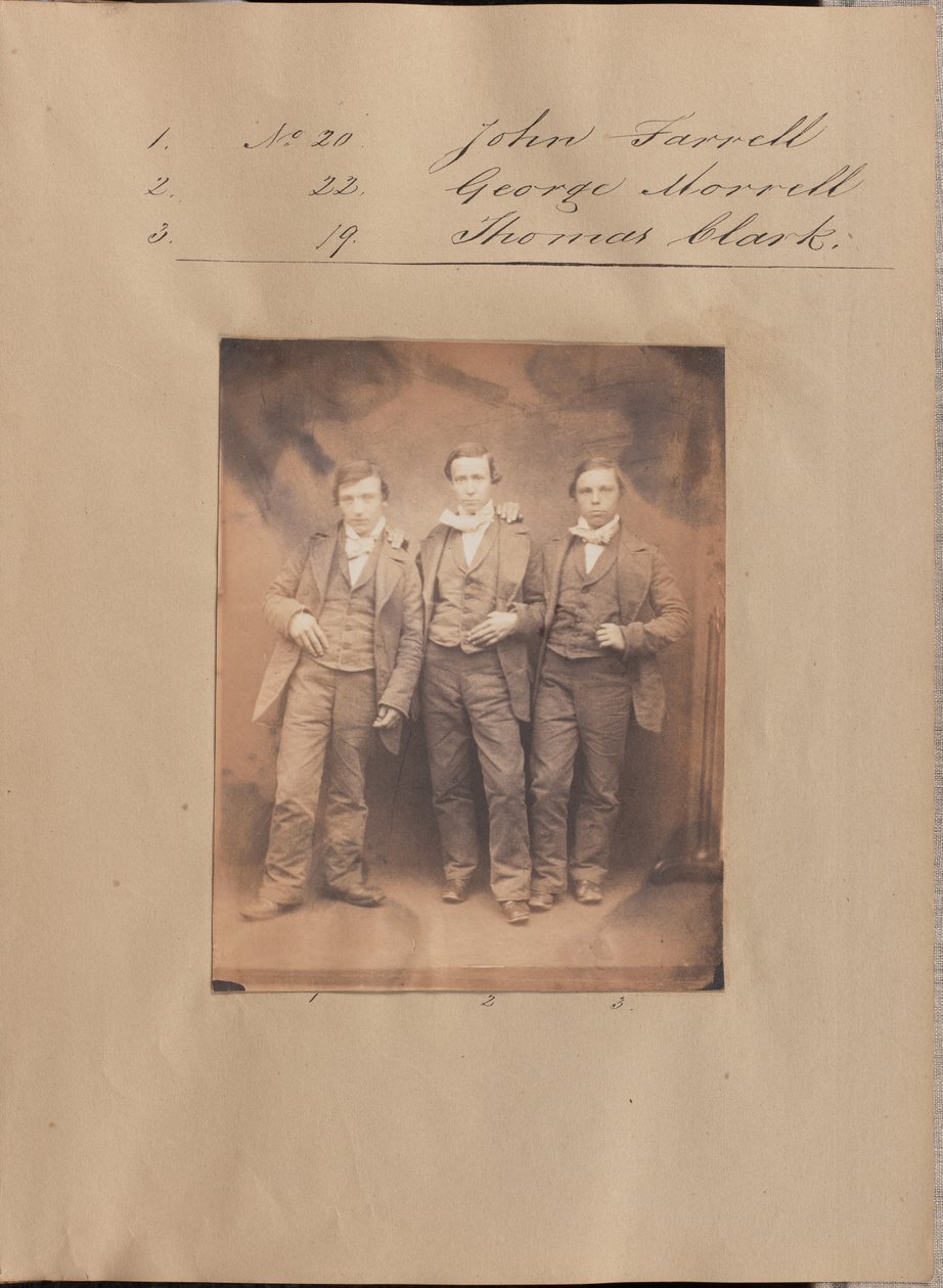 [Retrato de John Farrell, George Morrell y Thomas Clark] de Unknown artist