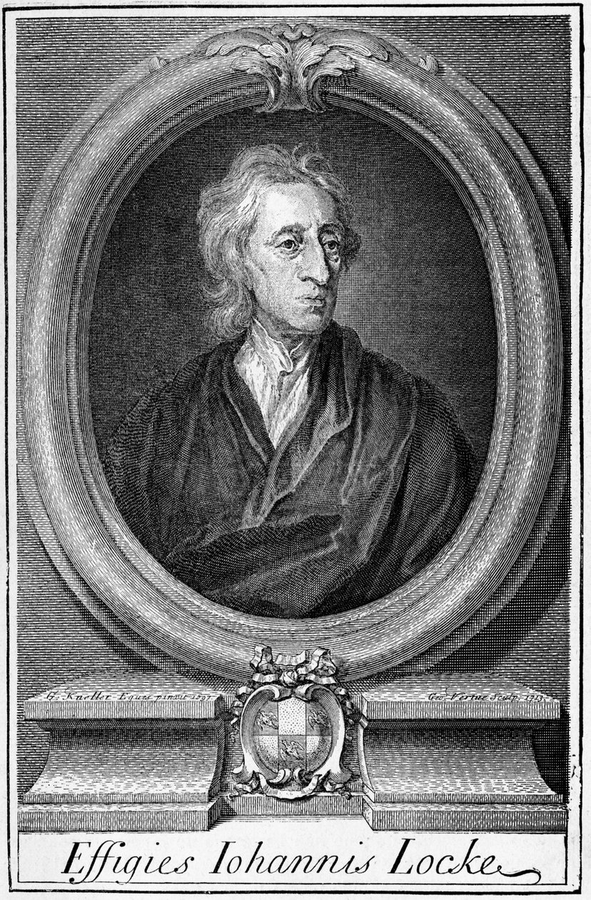 Retrato de John Locke (1632-1704), filósofo inglés de Unknown artist