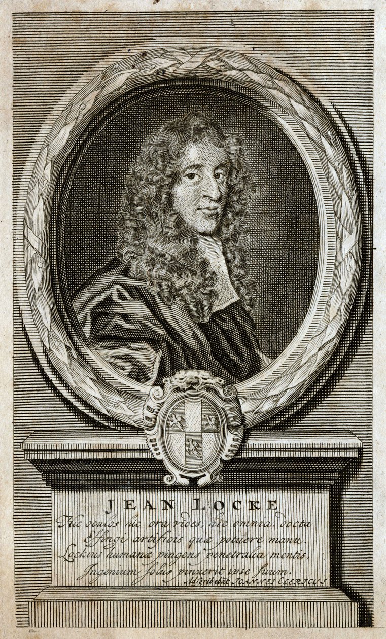 Retrato de John Locke (1632 - 1704), filósofo inglés de Unknown artist