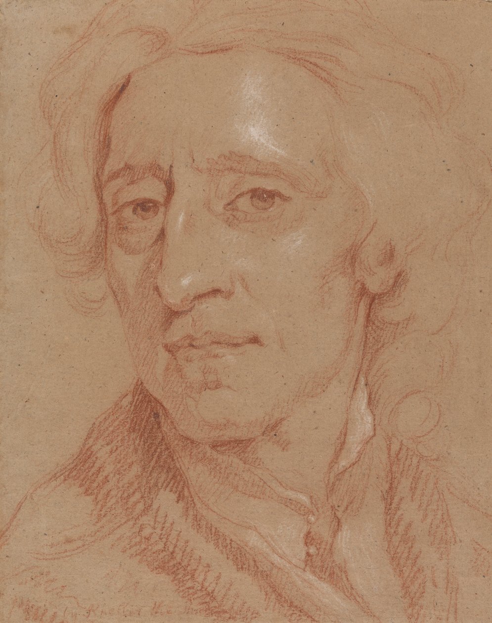 Retrato de John Locke, el filósofo de Unknown artist