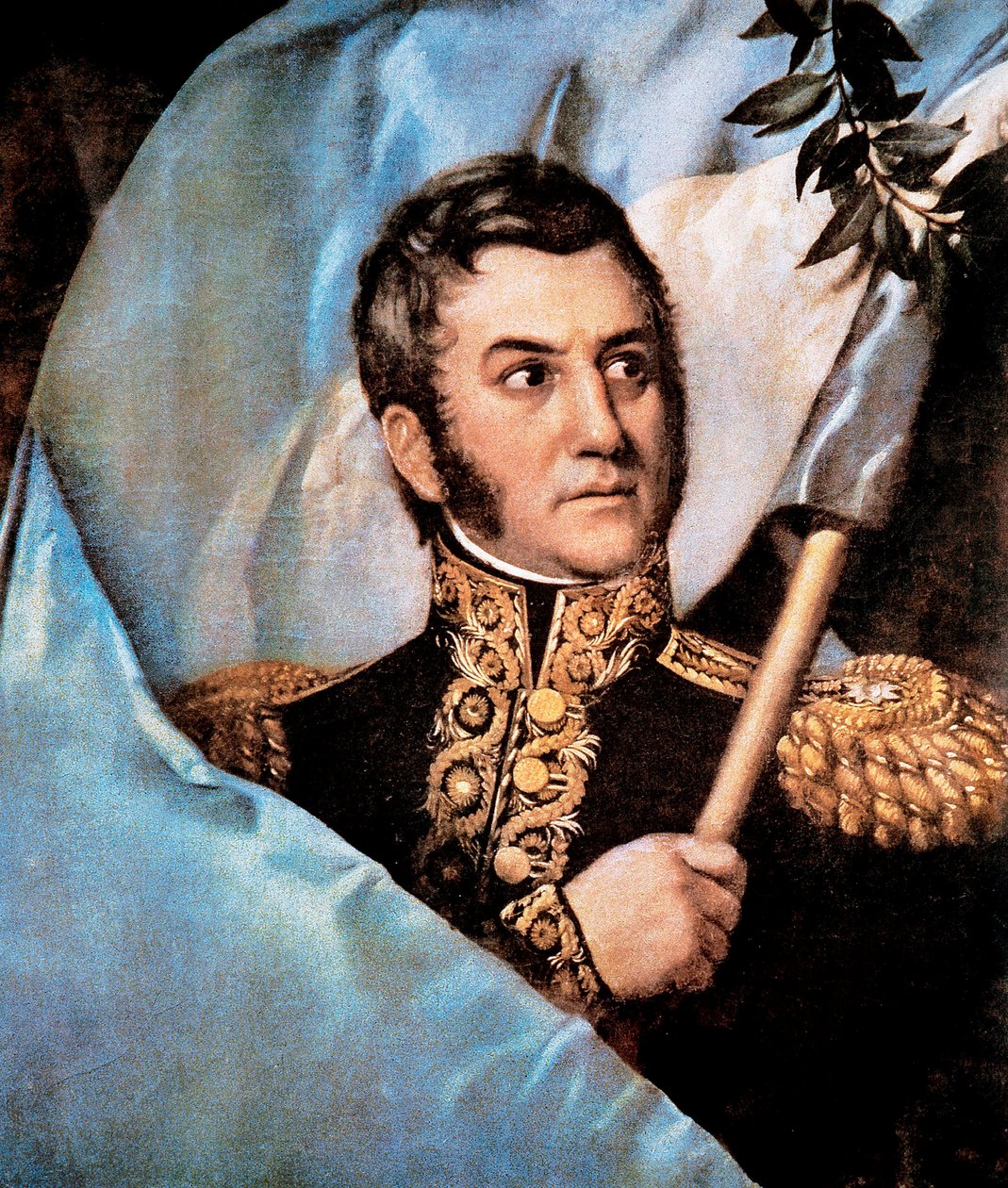 Retrato de José de San Martín, detalle de Unknown artist