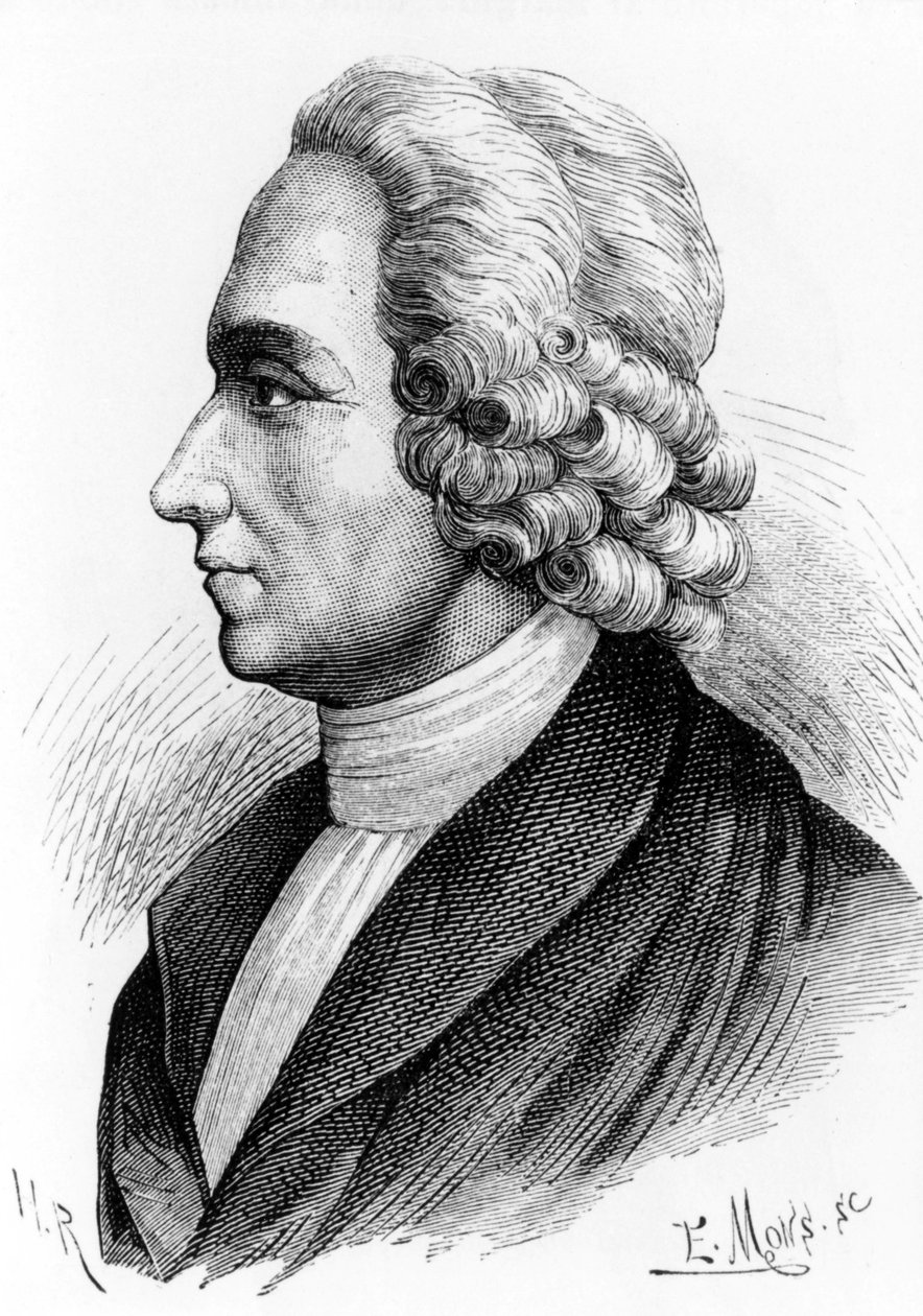 Retrato de Joseph Priestley (1733 - 1804), químico y teólogo británico. Grabado del siglo XIX. de Unknown artist