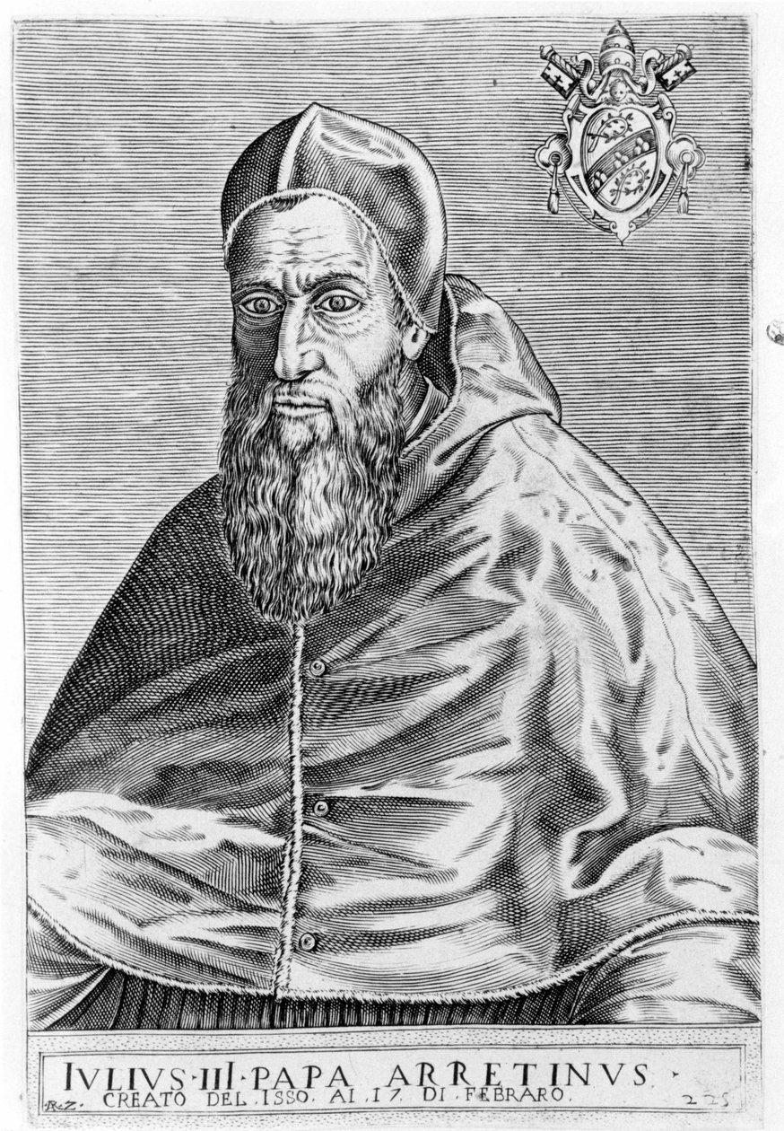 Retrato de Julio III (1487 - 1555). de Unknown artist