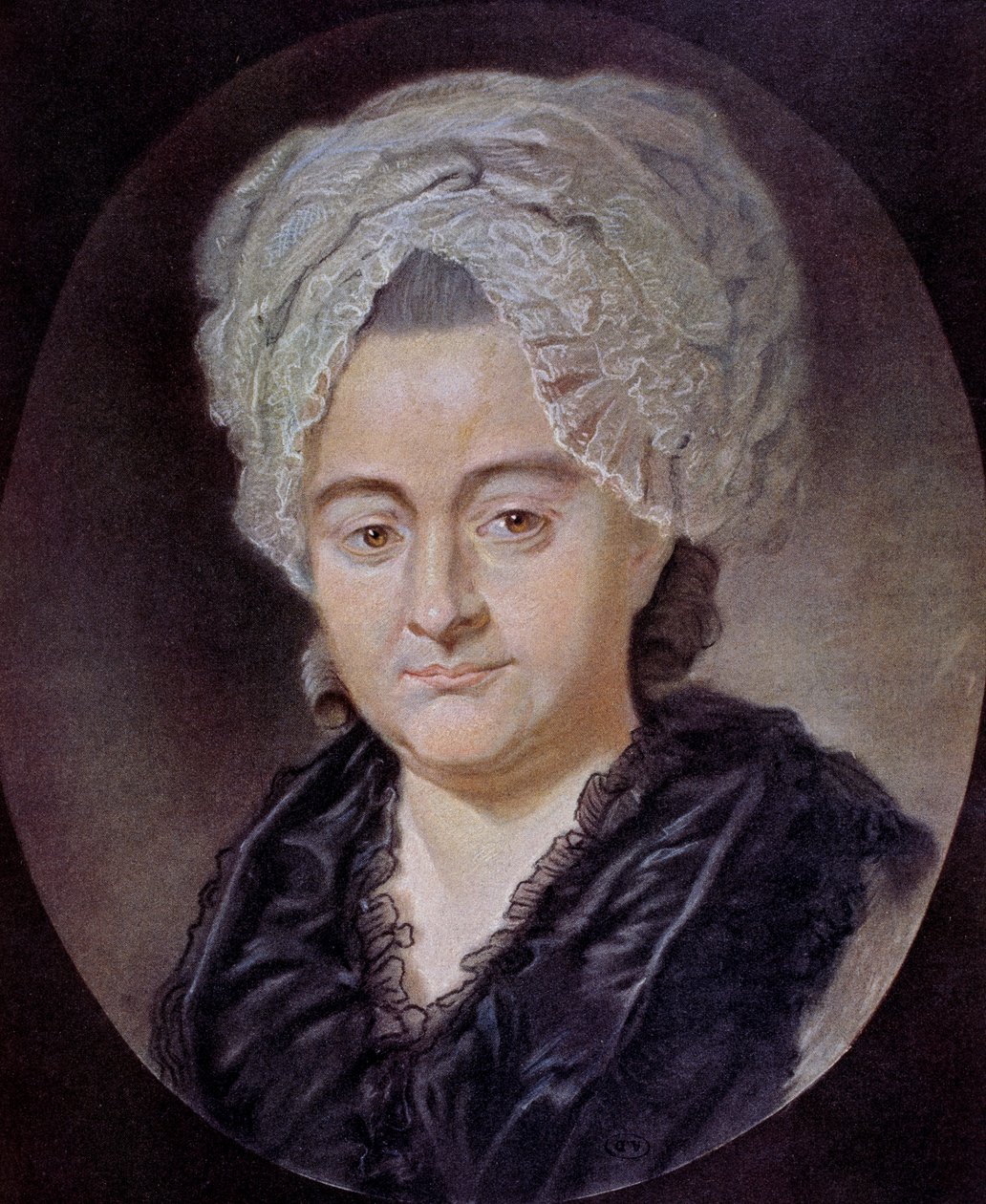 Retrato de Katharina Elisabeth Textor (dibujo) de Unknown artist