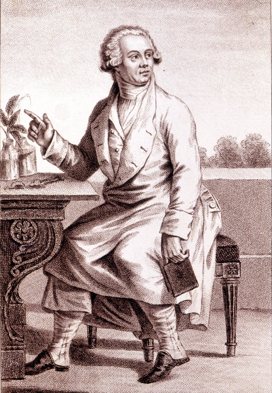 Retrato de Lavoisier (1743-1794) de Unknown artist