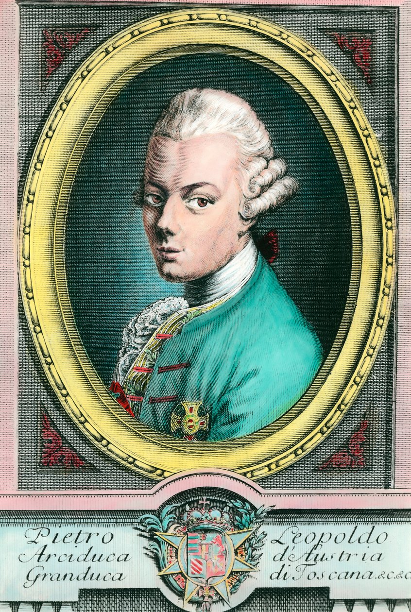 Retrato de Leopoldo II de Austria, Gran Duque de Toscana (1747-1792) de Unknown artist