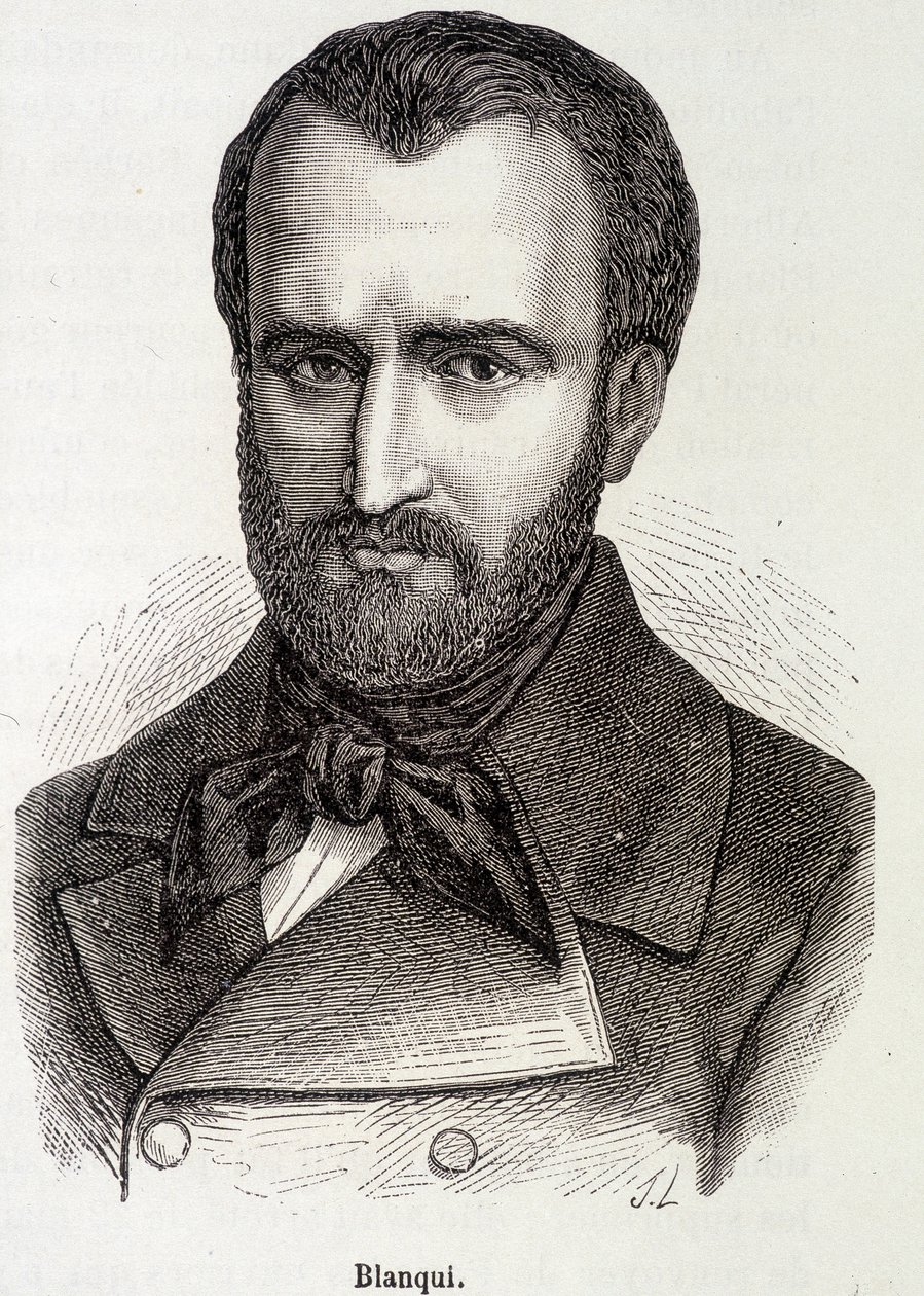 Retrato de Louis Auguste (Louis-Auguste) Blanqui (1805-1881) socialista y teórico revolucionario francés de Unknown artist