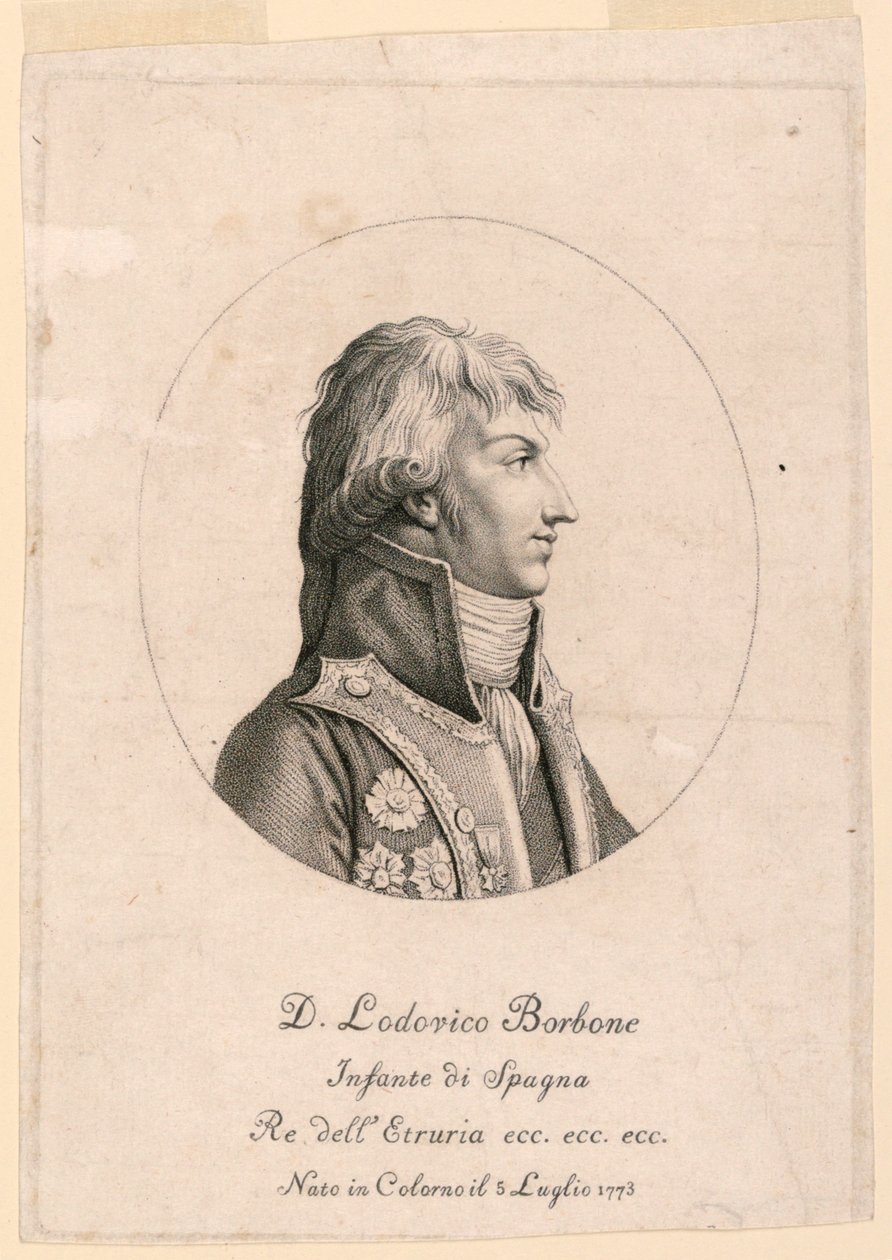 Retrato de Luis Borbón, Infantes de España (1773-) de Unknown artist