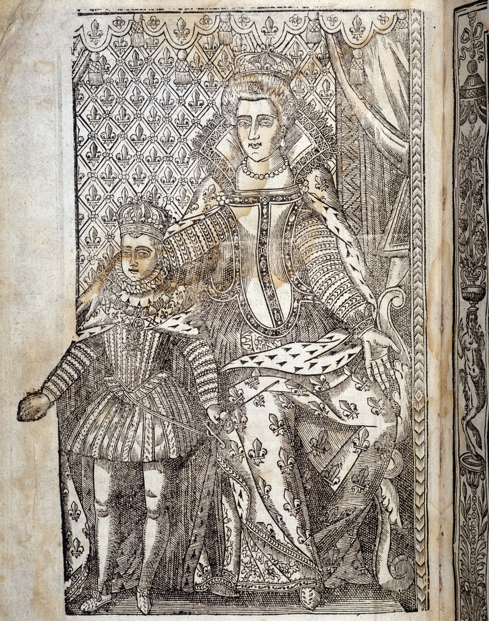 Retrato de Luis XIII niño y María de Médici de Unknown artist