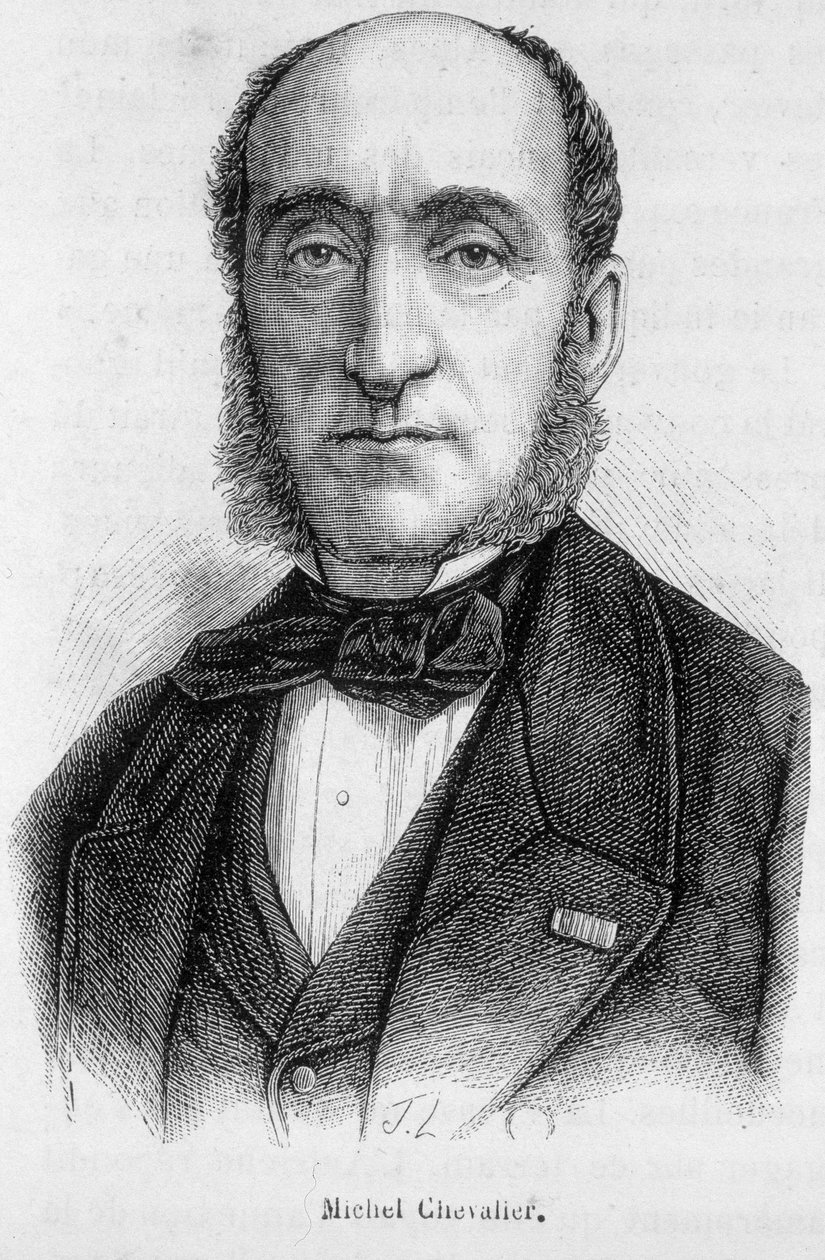 Retrato de Michel Chevalier (1806-1879), político y economista francés de Unknown artist