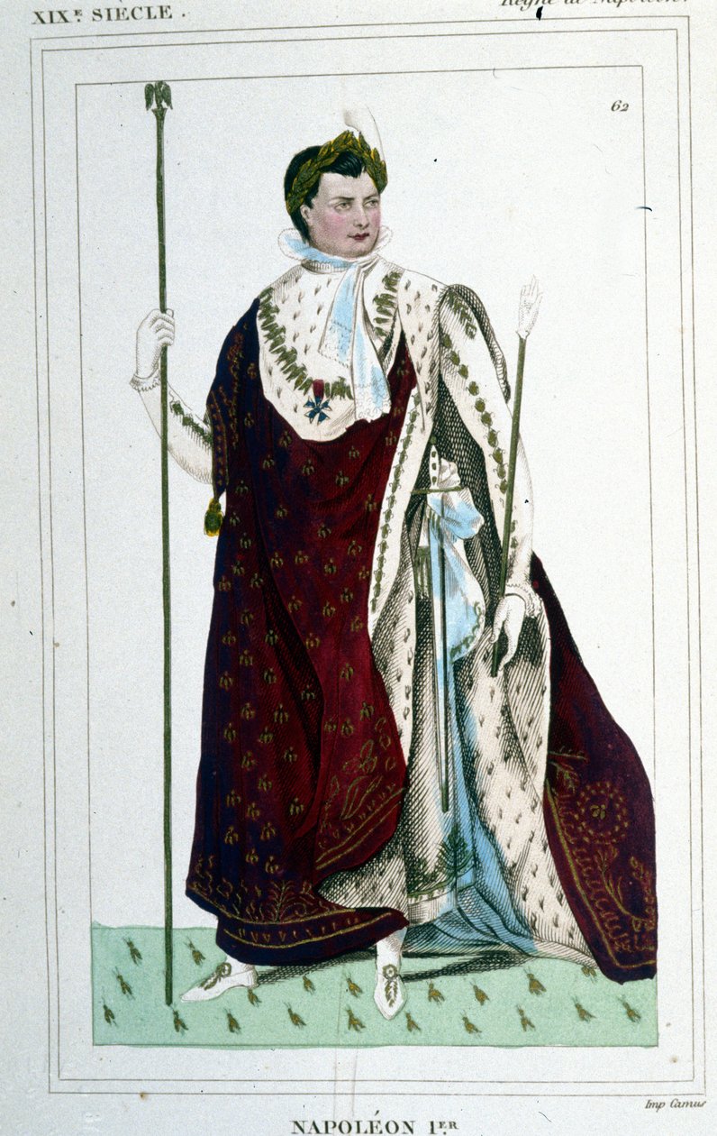 Retrato de Napoleón I (1769 - 1821) en traje de emperador. de Unknown artist