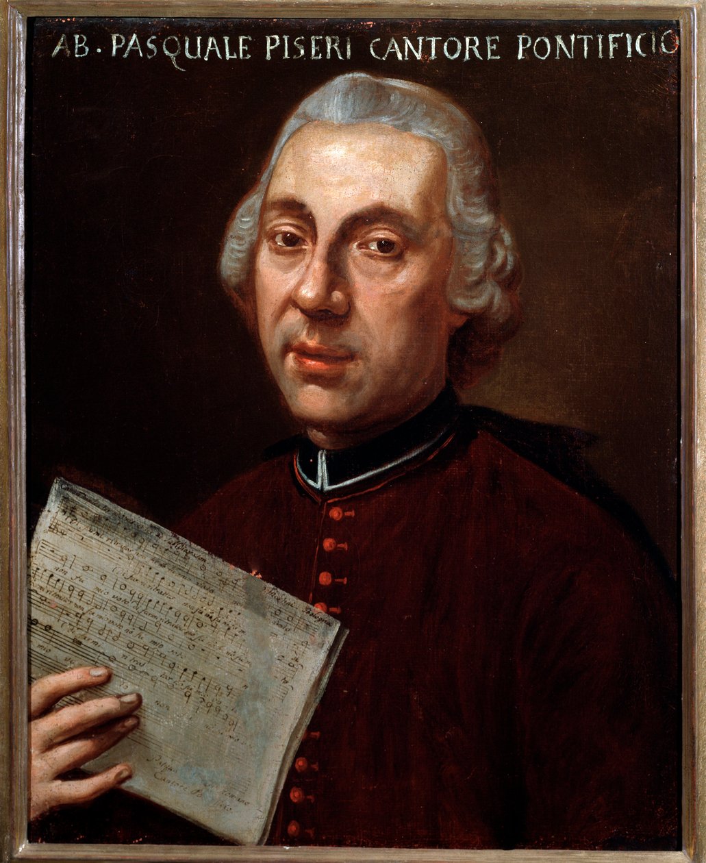 Retrato de Pasquale Piseri, compositor italiano de Unknown artist