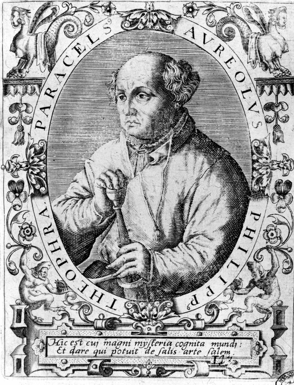 Retrato de Philipp Aureolus Theophrast Bombast von Hohenheim Paracelsus. de Unknown artist