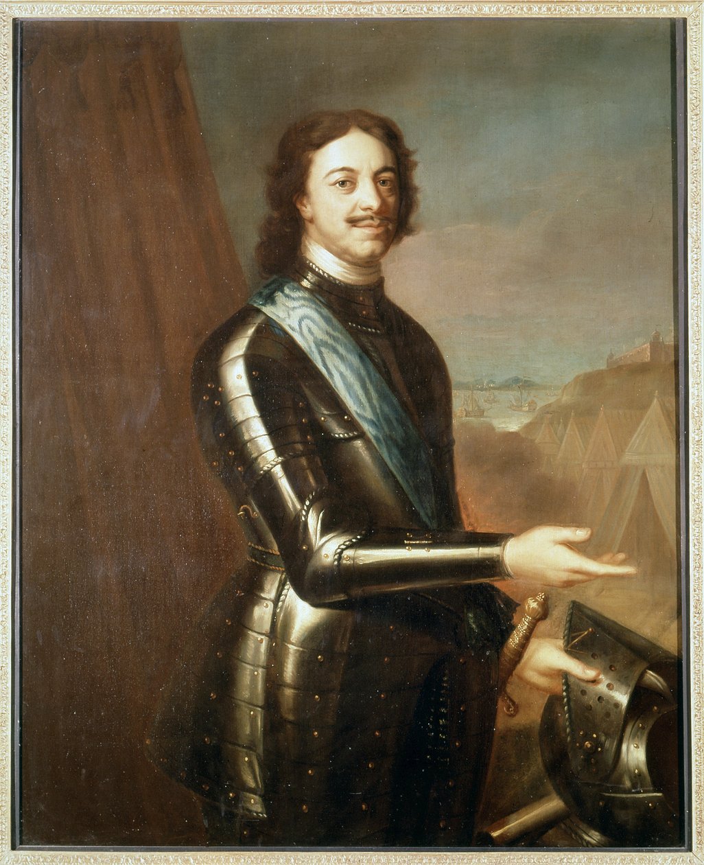 Retrato de Pedro el Grande en armadura de Unknown artist