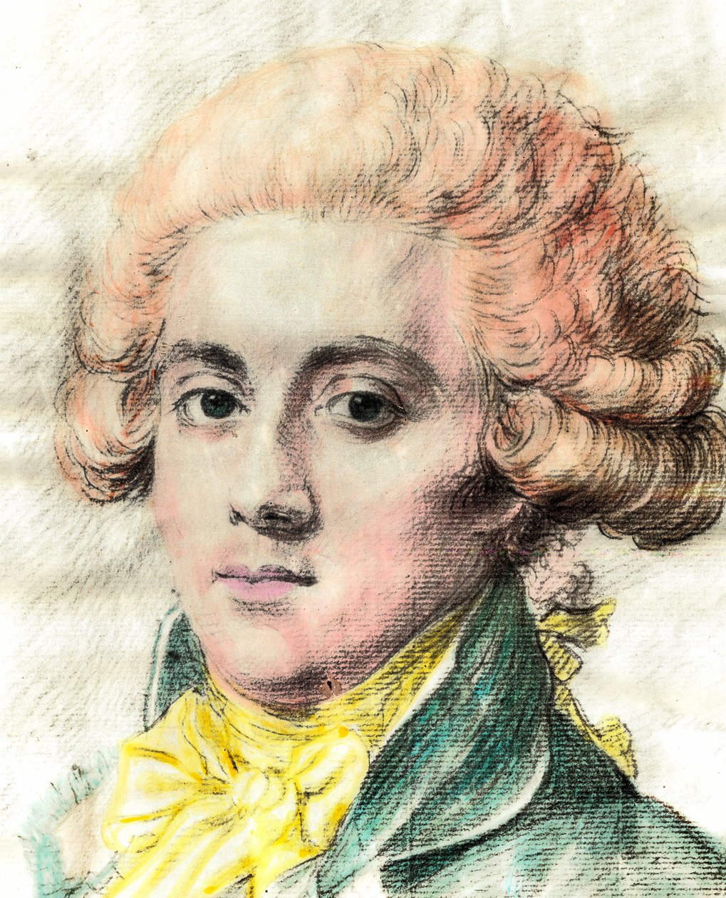 Retrato de Pierre Victorien Vergniaud, político francés Girondino (detalle) de Unknown artist