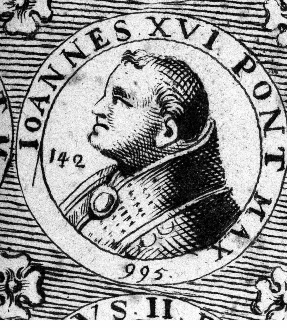 Retrato del Papa Juan XVI (Johannes Philagatus) (fallecido en 1013). de Unknown artist