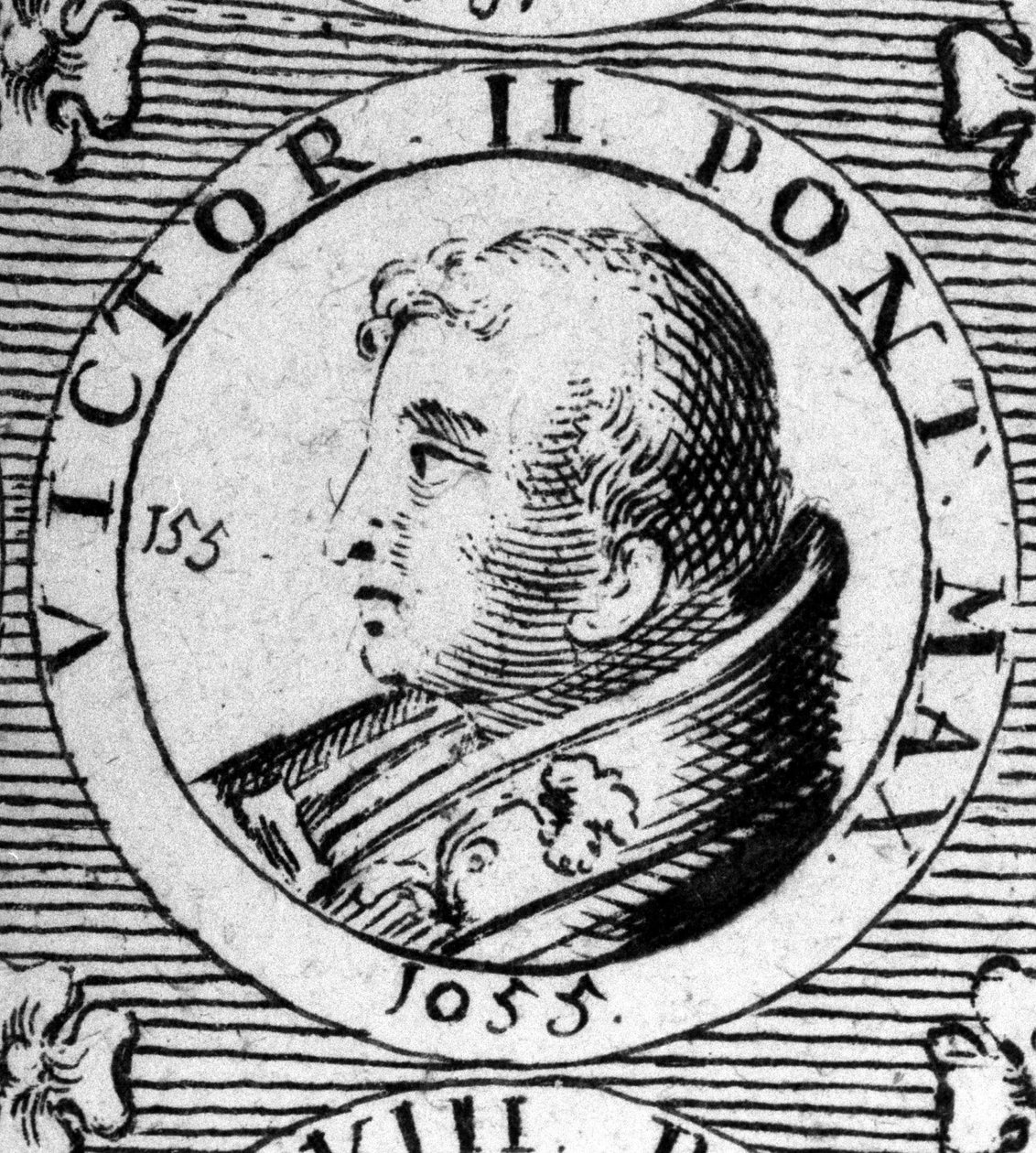 Retrato del Papa Víctor II (o Víctor 2 murió en 1057) de Unknown artist